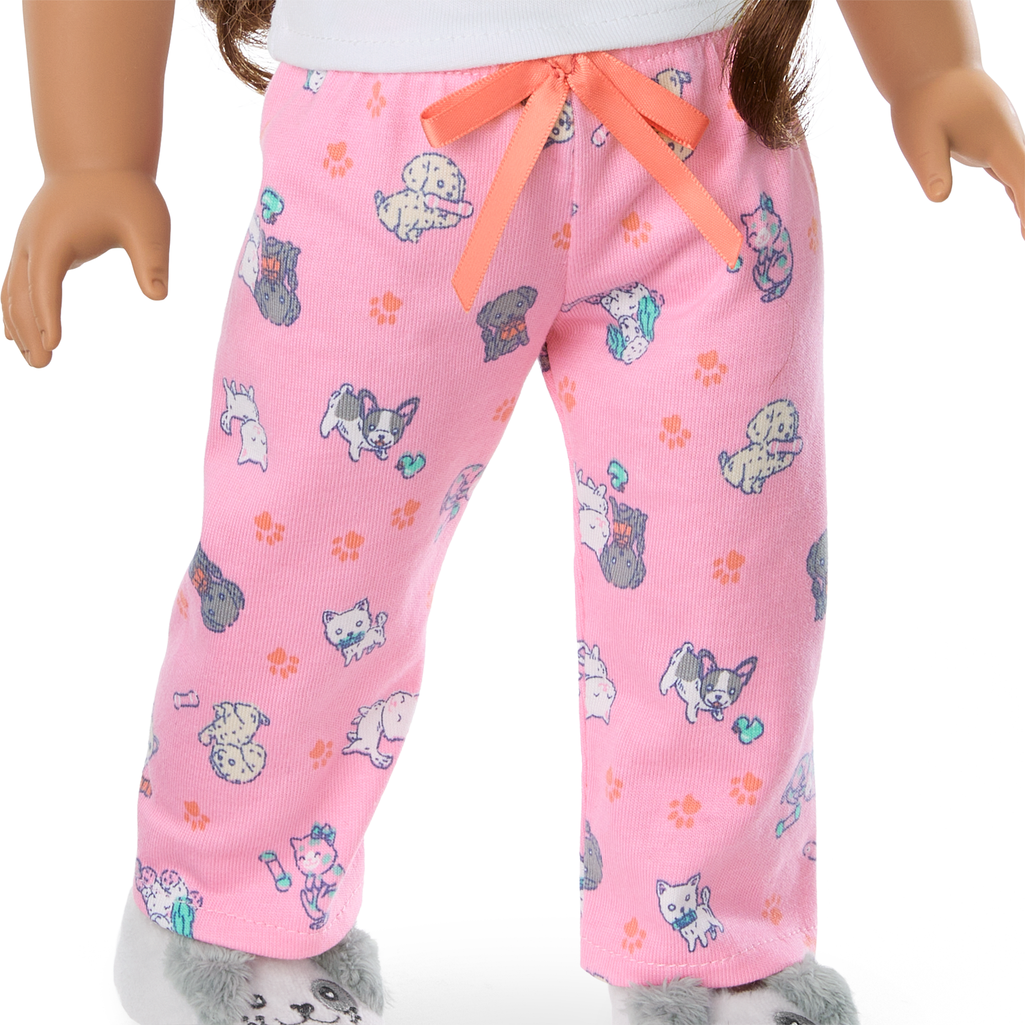 Cozy Puppy & Kitty Pajama Set for 18-inch Dolls | Waking Up Is Ruff