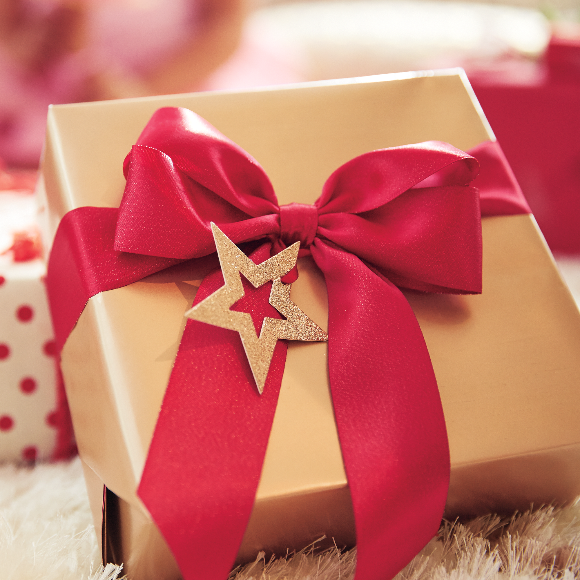 Birthday Gift Wrap with Satin Ribbon | Holiday Wishes