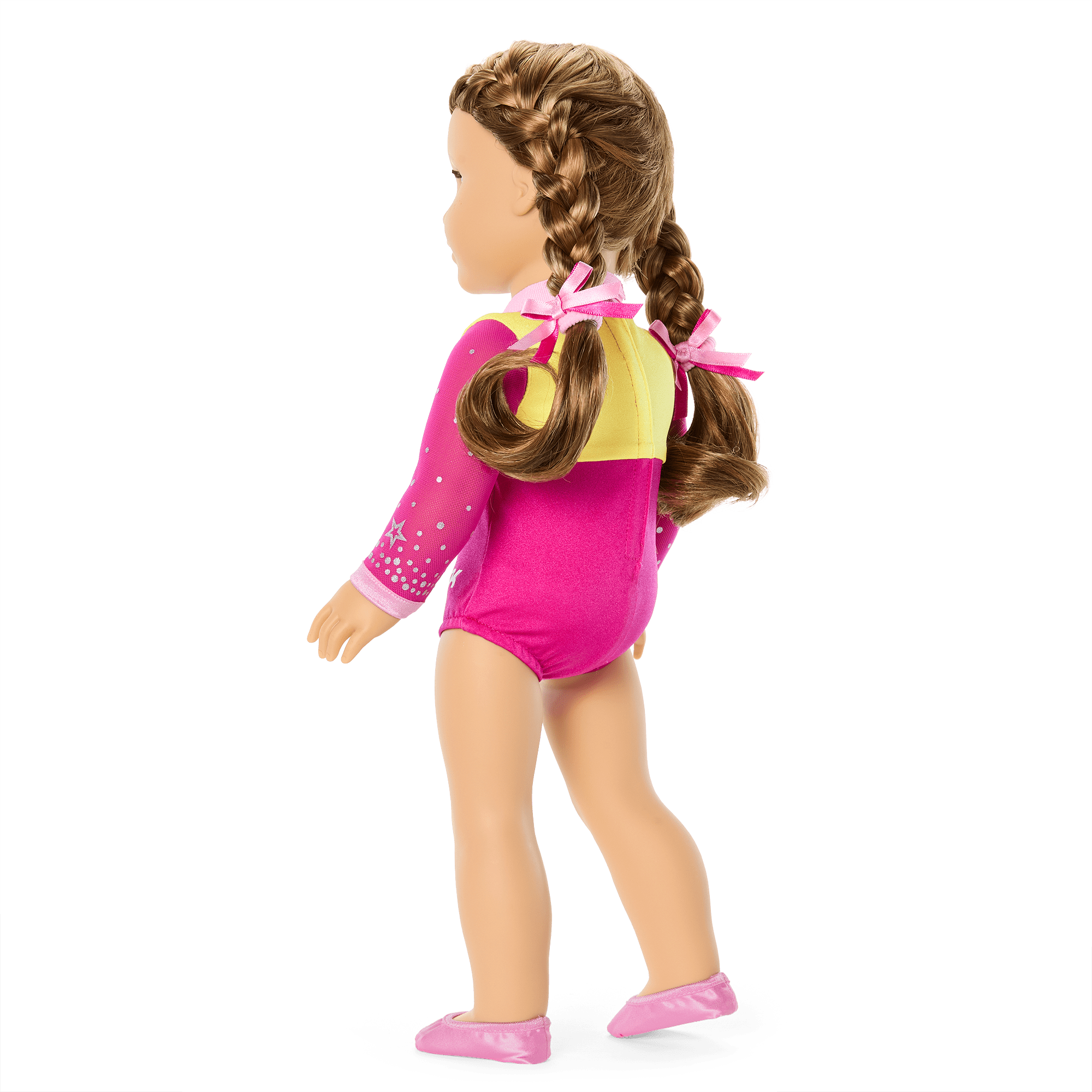 Pink Sparkle Gymnastics Leotard for 18-inch Dolls | Lila's™