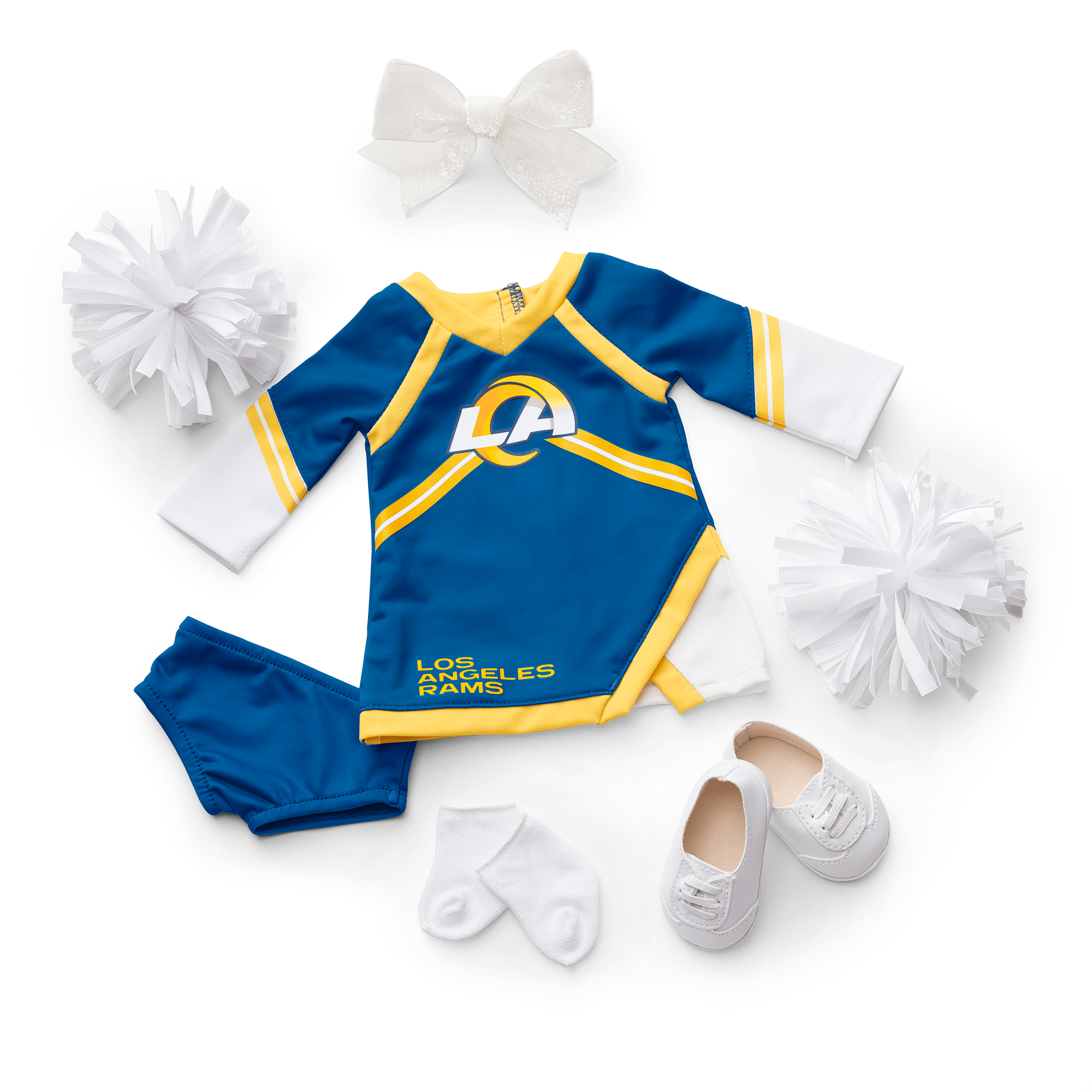 Los Angeles Rams Cheer Uniform for 18-inch Dolls | American Girl x NFL