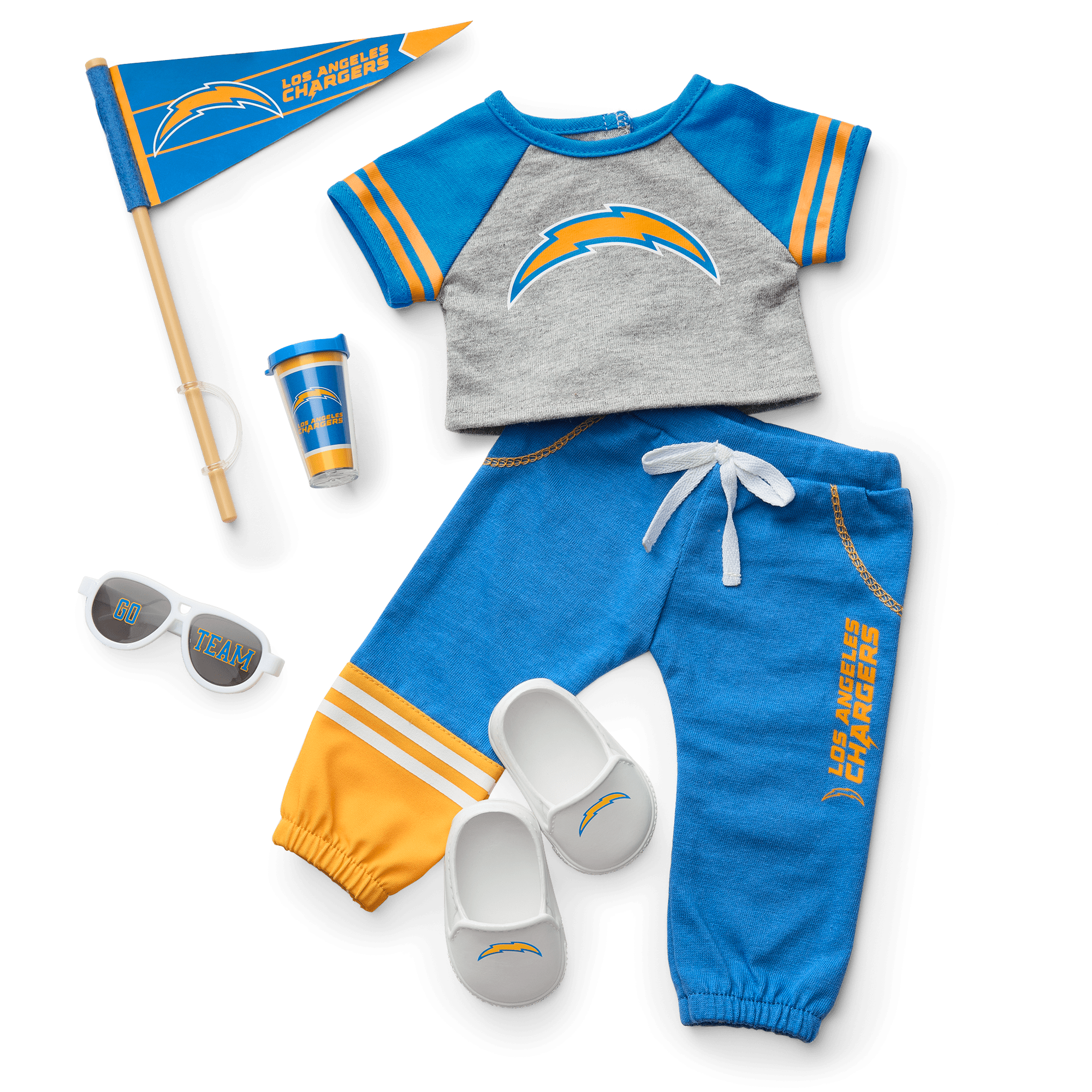 Los Angeles Chargers NFL Doll Outfit for 18-inch Dolls | American Girl