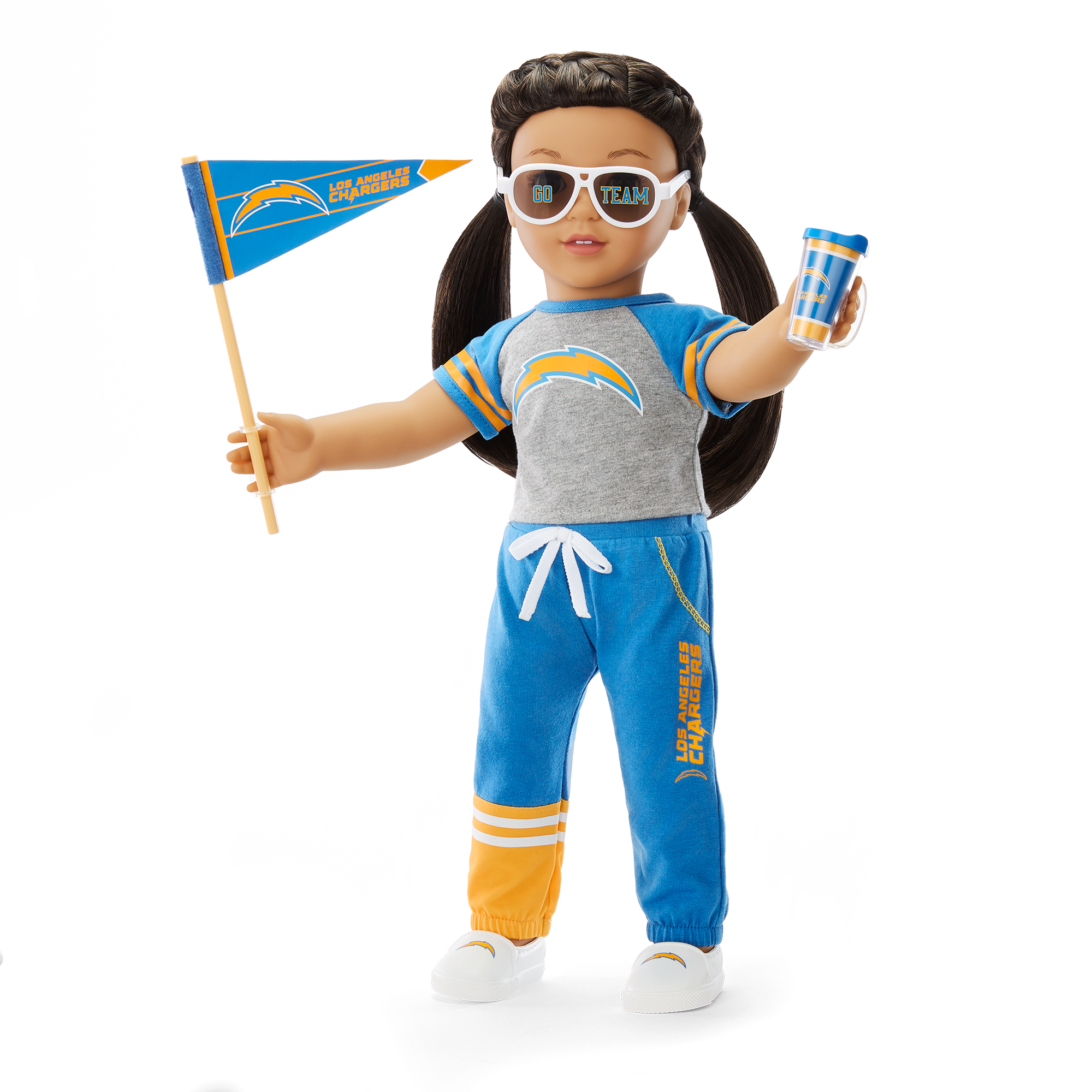 Los Angeles Chargers NFL Doll Outfit for 18-inch Dolls | American Girl