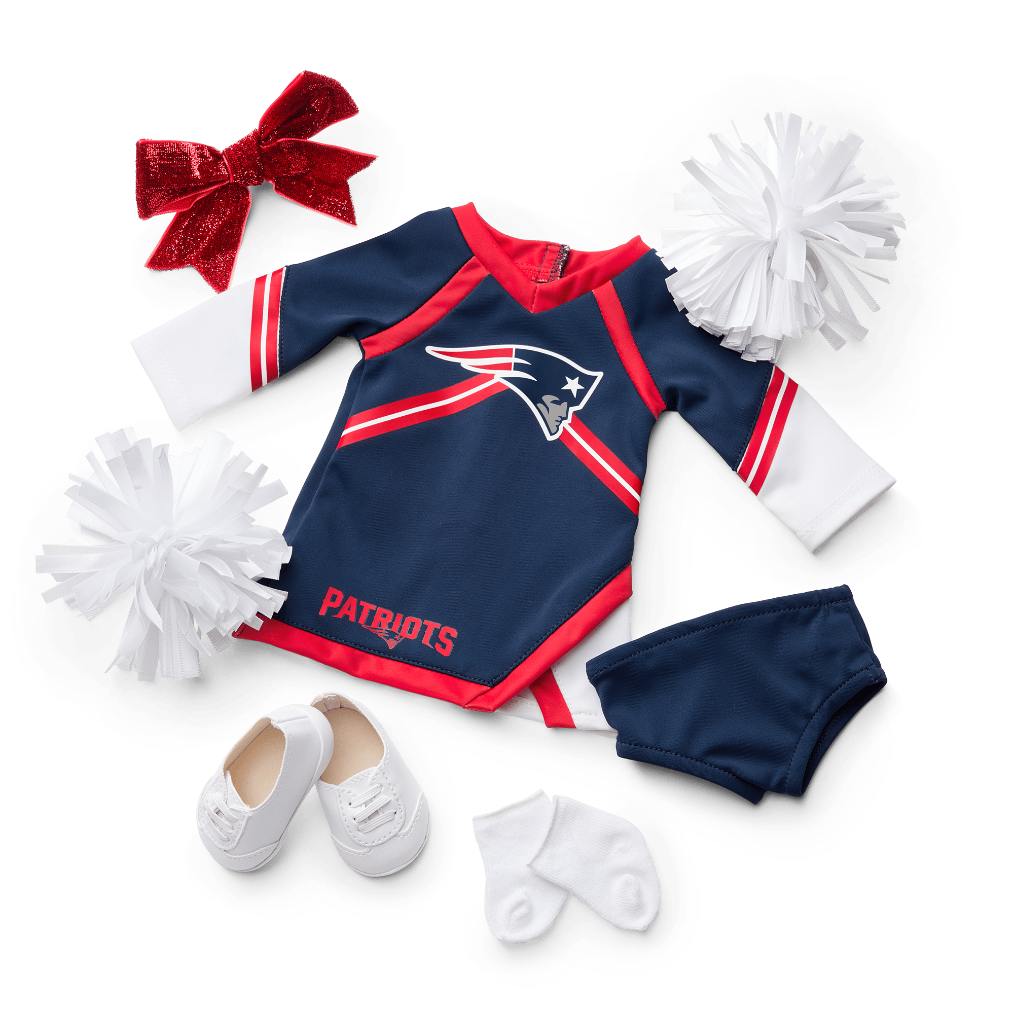 New England Patriots Cheerleader Uniform for 18-inch Dolls | American Girl