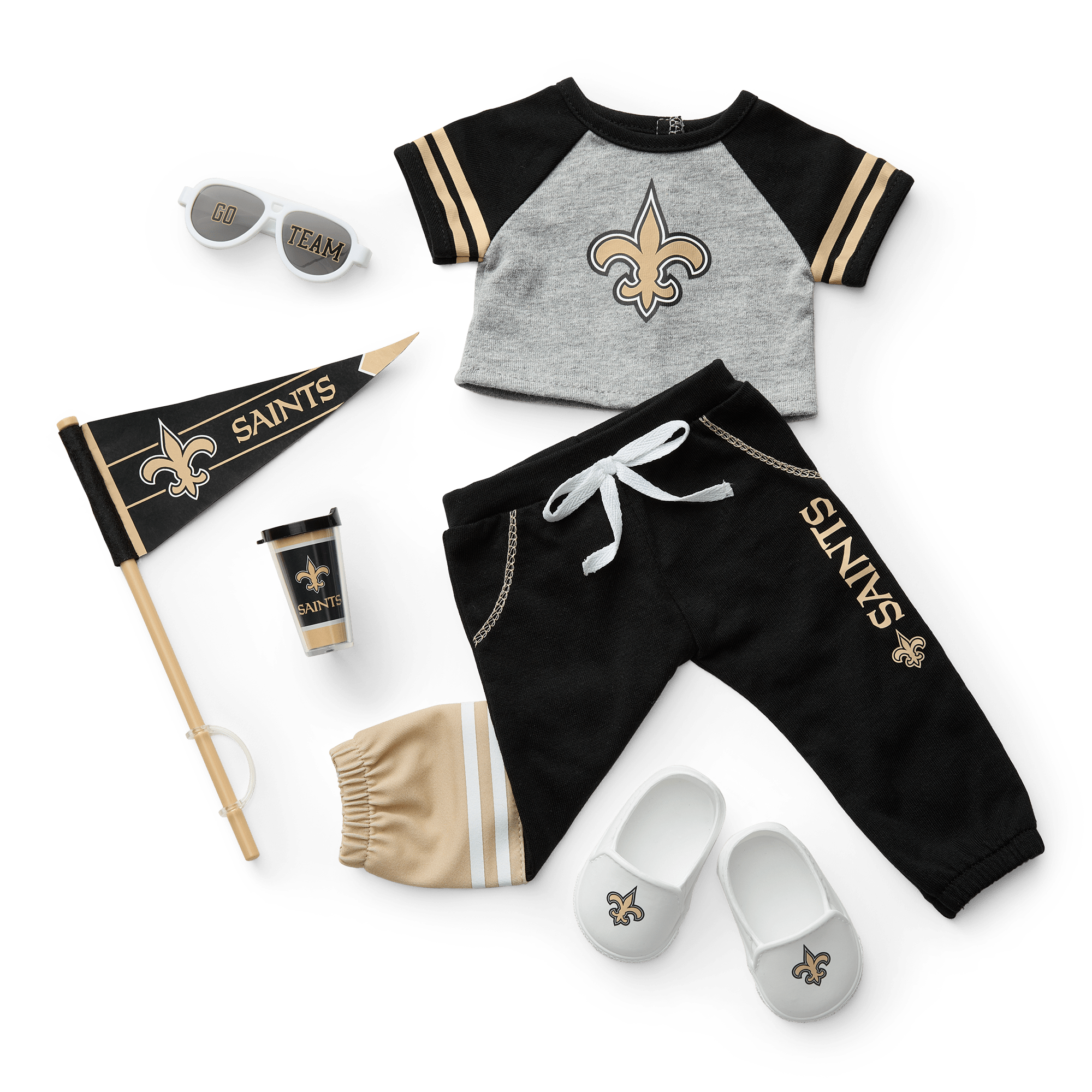New Orleans Saints Doll Outfit for 18-inch Dolls | American Girl x NFL