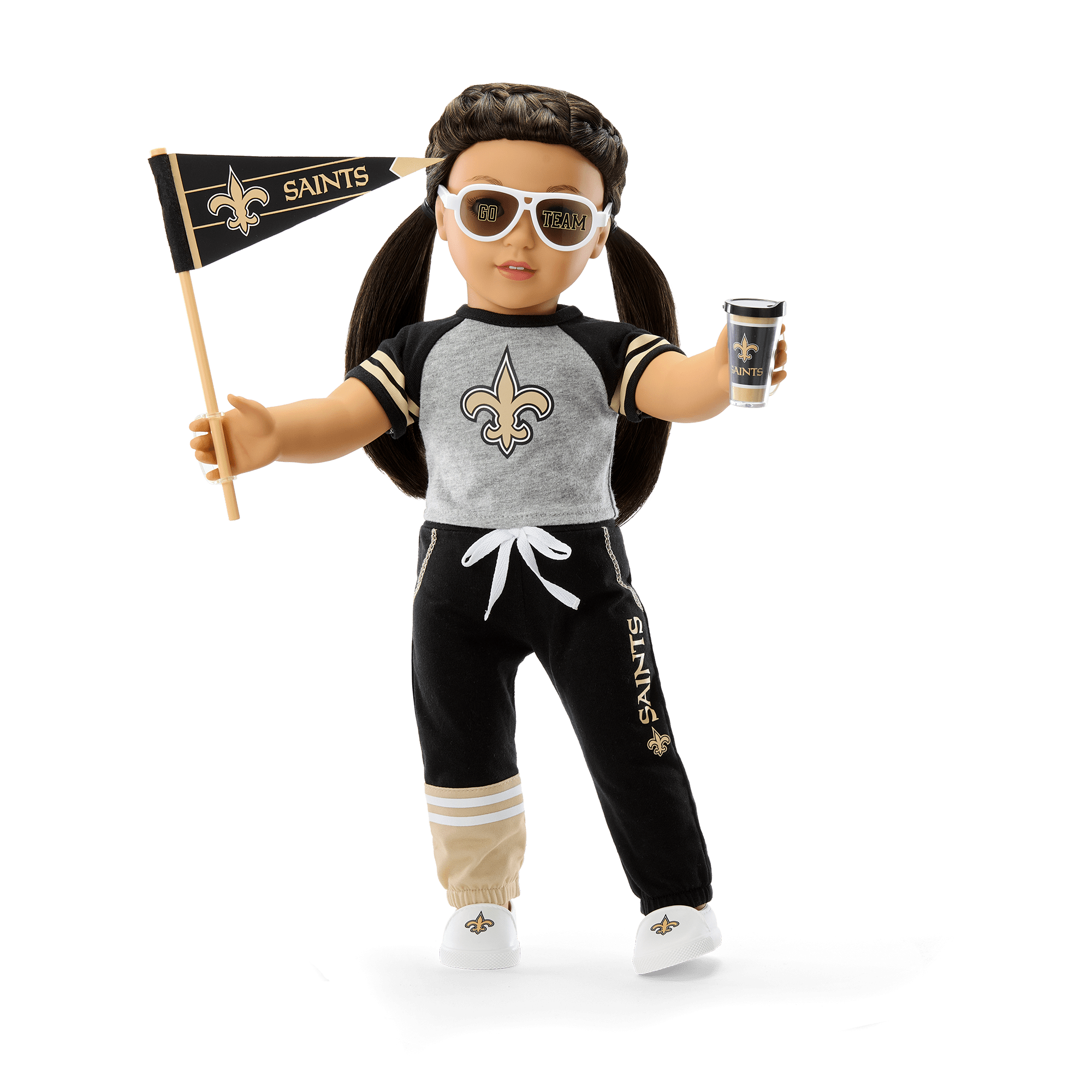 New Orleans Saints Doll Outfit for 18-inch Dolls | American Girl x NFL