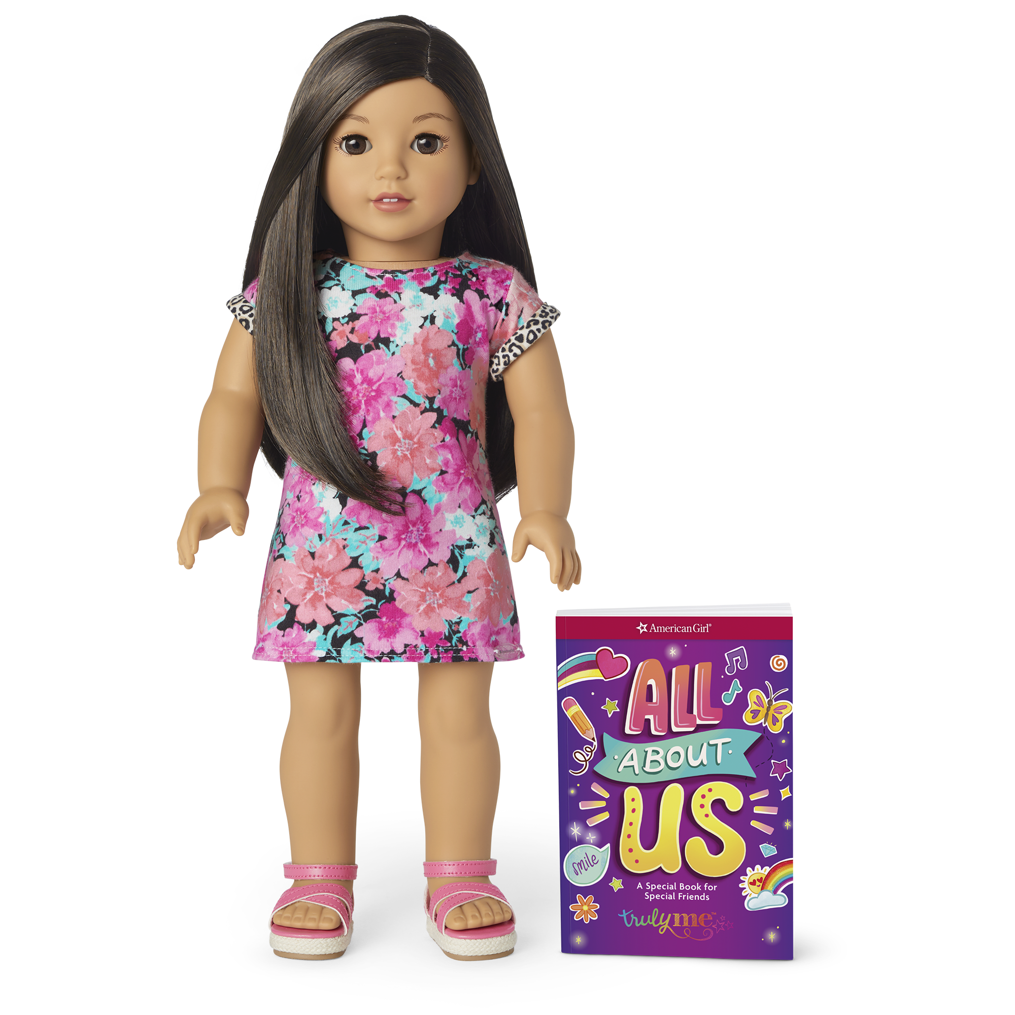 18-inch Truly Me Doll with Straight Black-Brown Hair & Outfit
