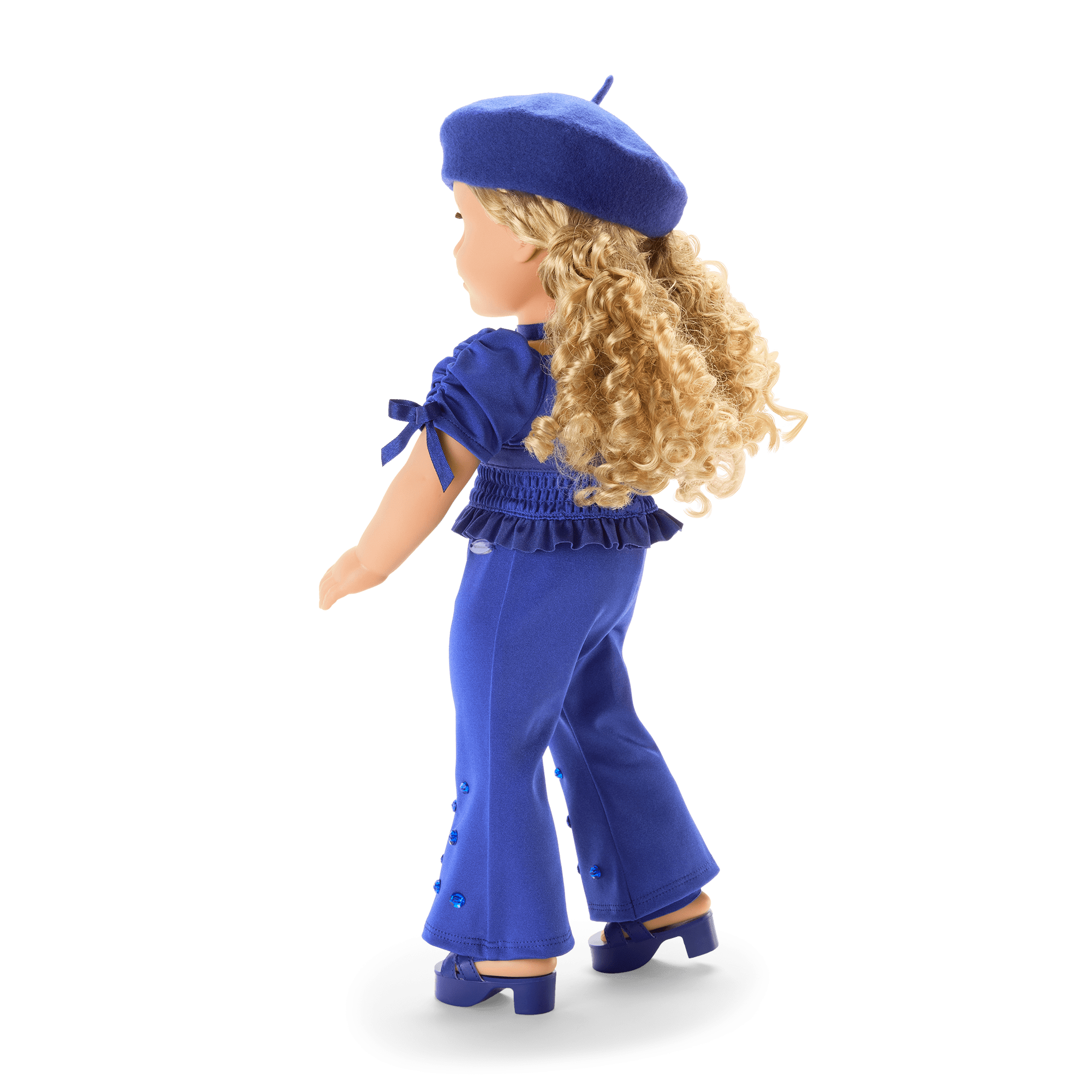 Sparkling Sapphire Outfit for 18-inch Dolls | Blue Gemstone Dress Set