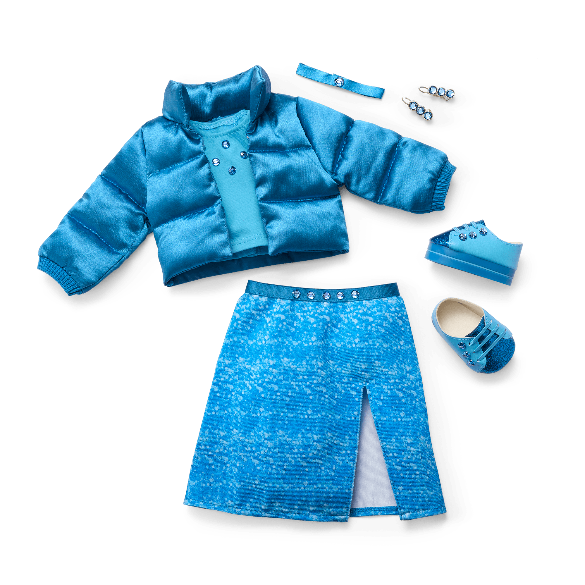Blue Topaz Doll Outfit for 18-inch Dolls | December Birthstone Fashion