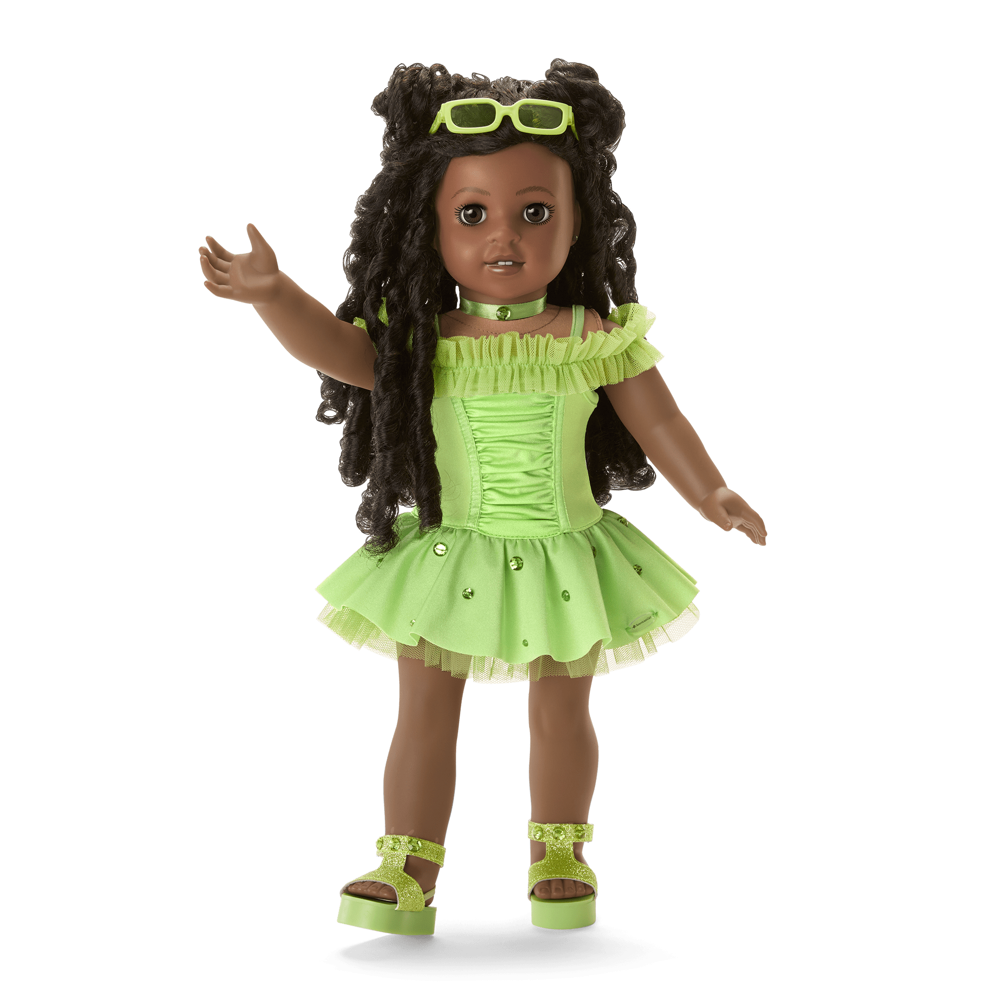 Peridot Green Doll Outfit for 18-inch Dolls | August Birthday Gift