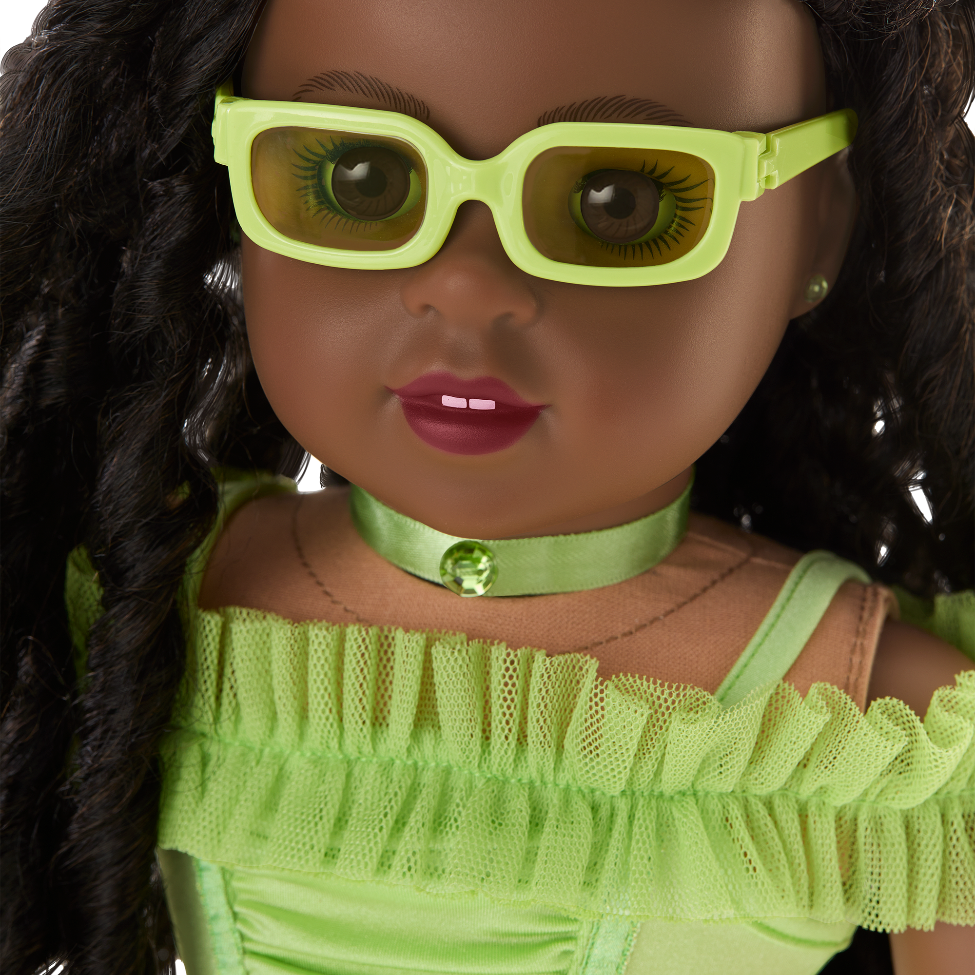 Peridot Green Doll Outfit for 18-inch Dolls | August Birthday Gift