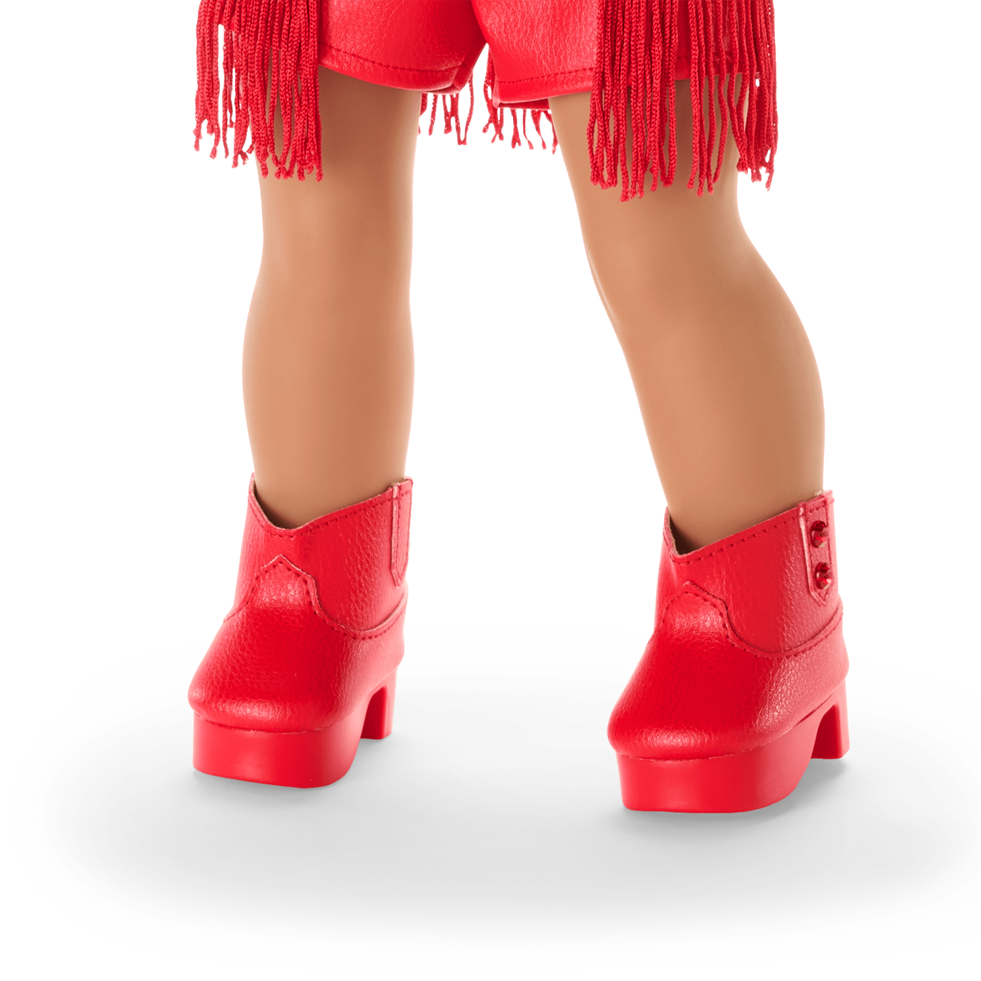 Ruby Outfit for 18-inch Dolls with Gemstones & Fringe | July Collection