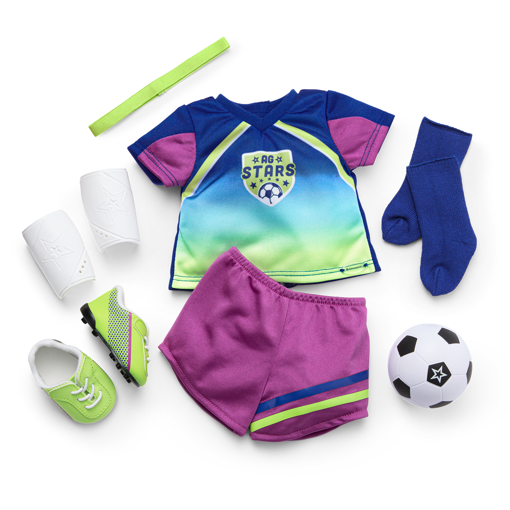 18-Inch Doll Soccer Uniform with Jersey, Shorts & Cleats | AG