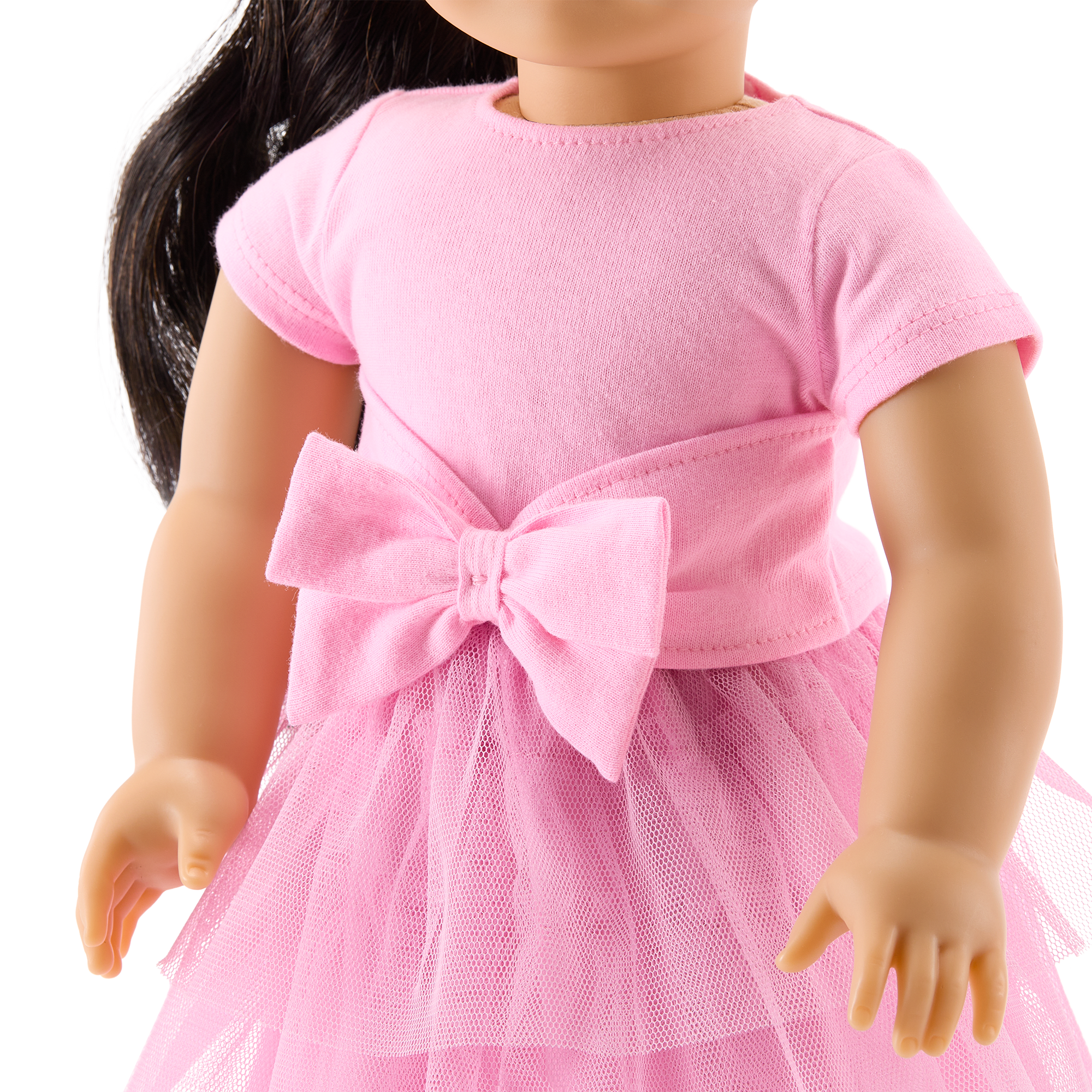 Pastel Pink Bow-Front Top & Tiered Skirt Set for Girls | Something Navy