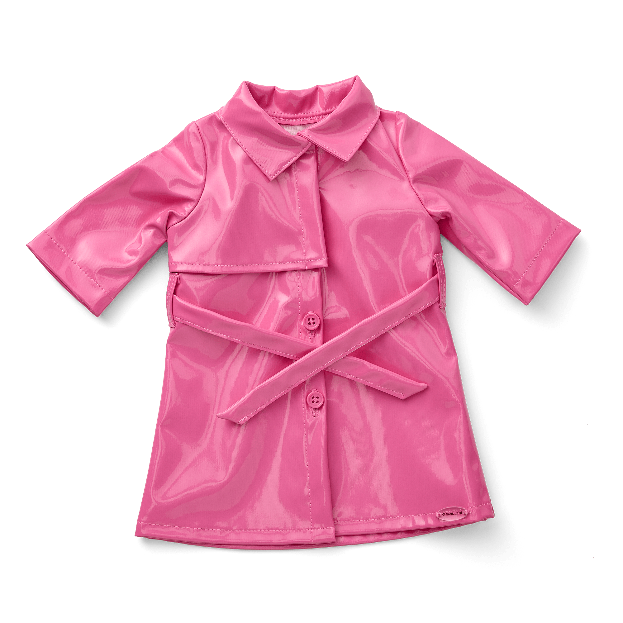 Pink Patent Trench Coat for 18-inch Dolls | American Girl x Something Navy