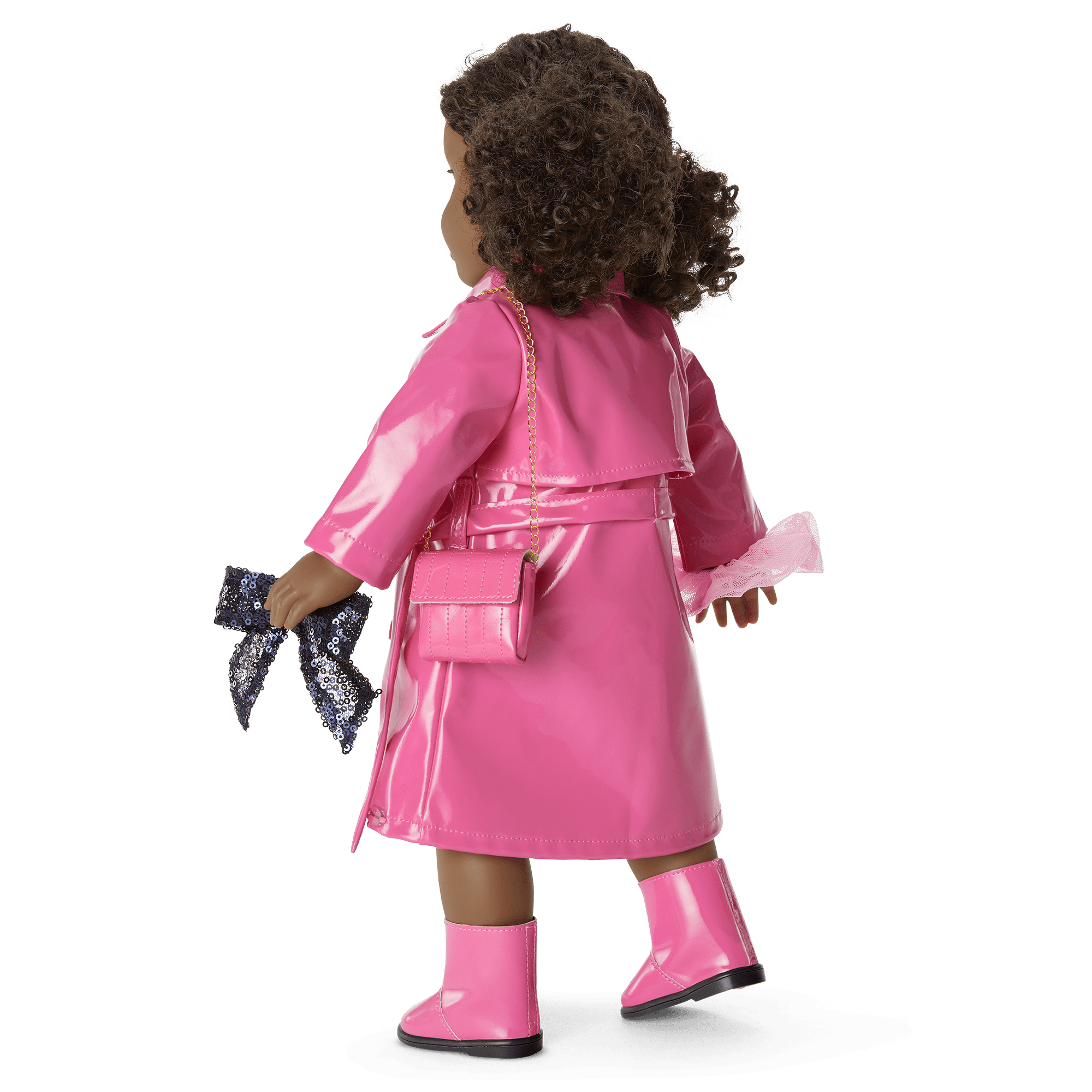 Pink Patent Trench Coat for 18-inch Dolls | American Girl x Something Navy