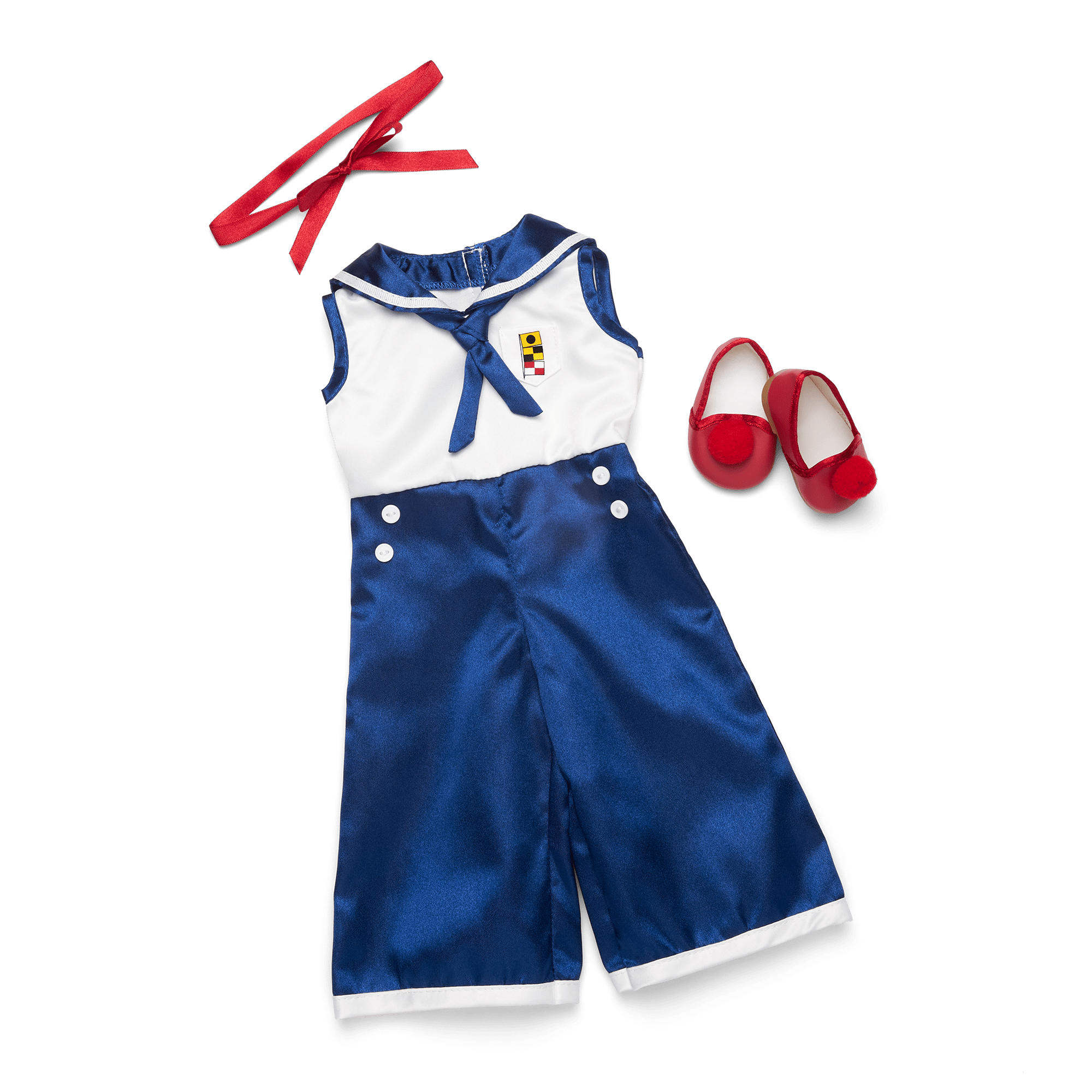 1930s Beach Pajamas for 18-inch Dolls | Kit’s™ Nautical Set