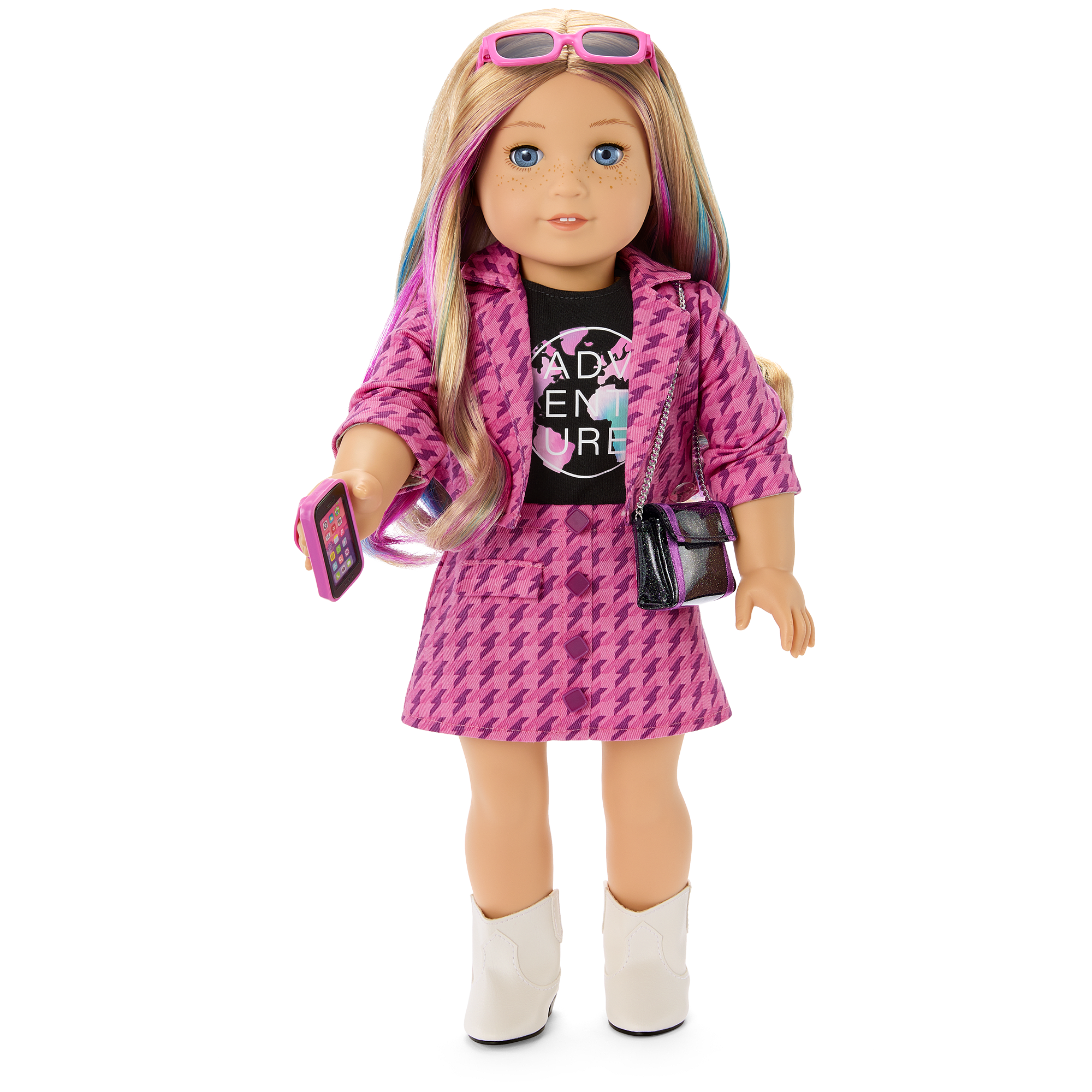 18-inch Doll Travel Outfit with Jacket, Skirt & Accessories