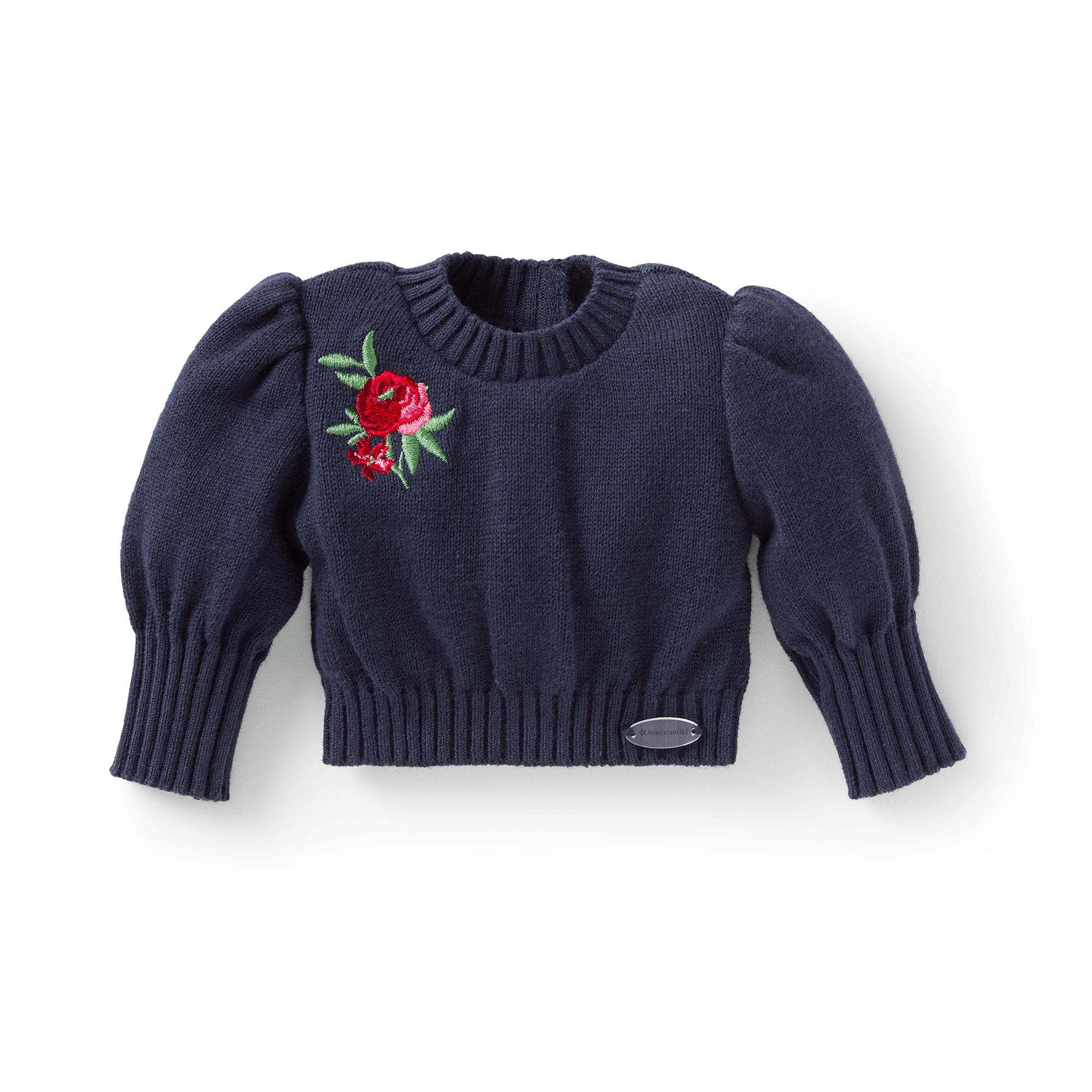 Puff-Sleeve Doll Top with Rose Embroidery | American Girl x Janie and Jack