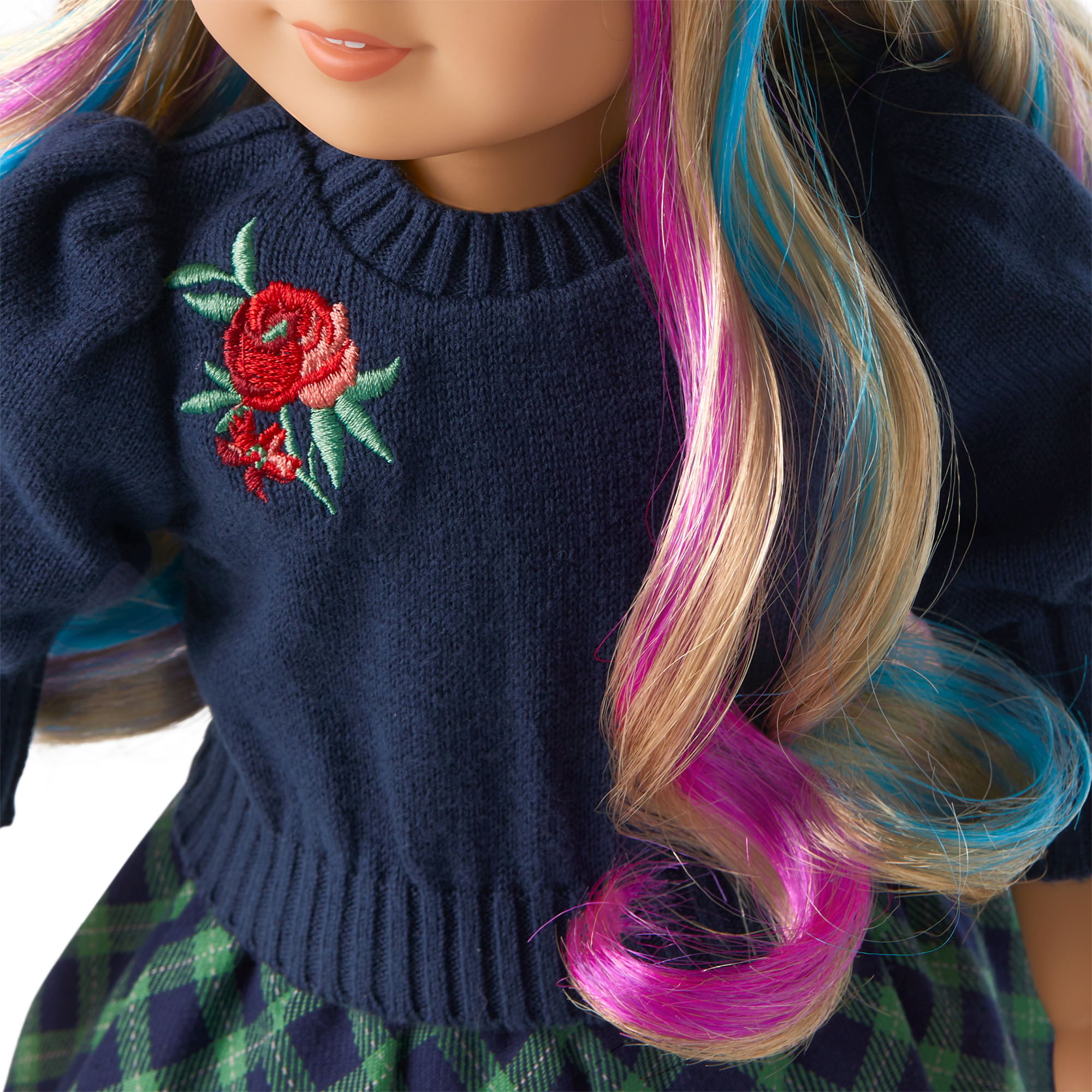 Puff-Sleeve Doll Top with Rose Embroidery | American Girl x Janie and Jack