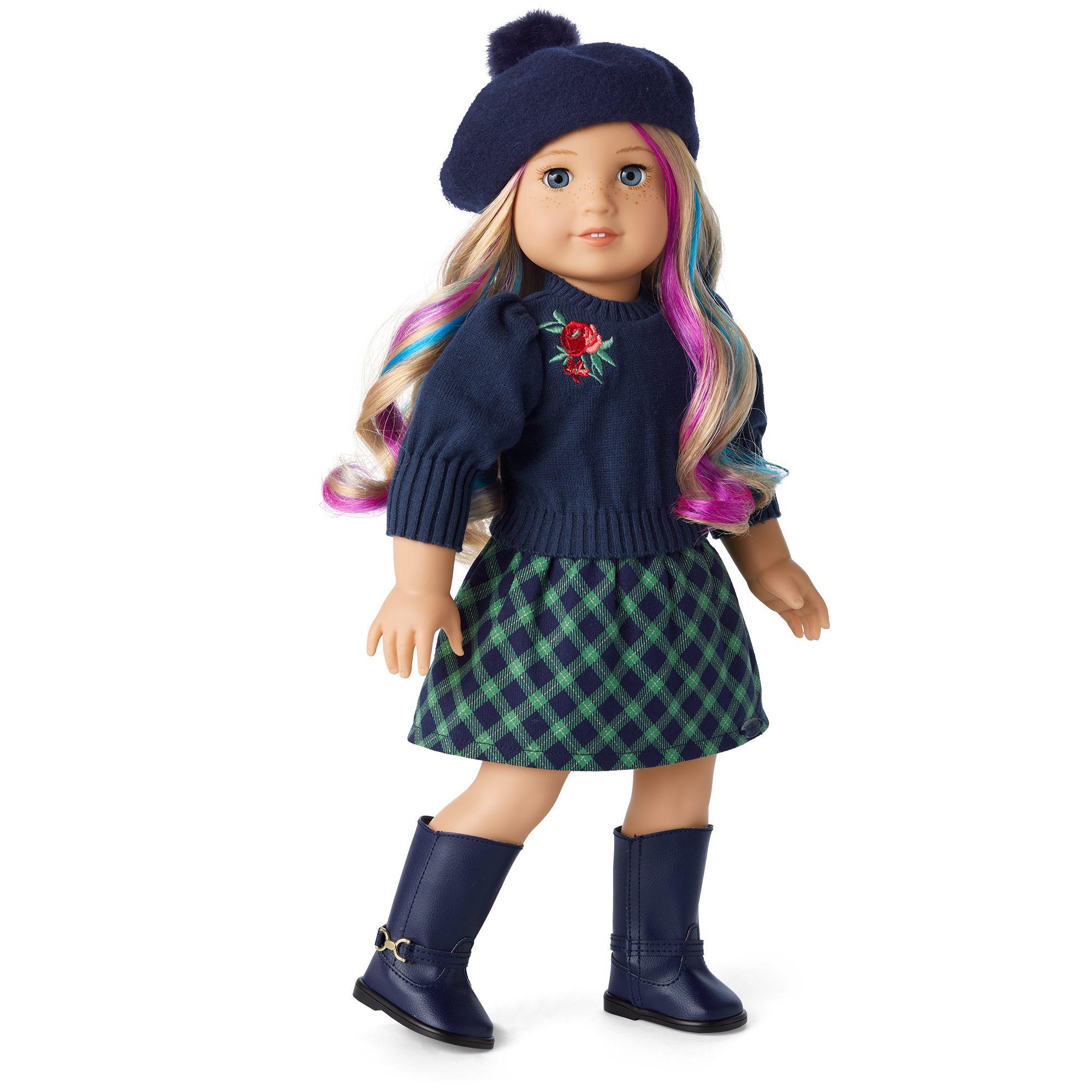 Puff-Sleeve Doll Top with Rose Embroidery | American Girl x Janie and Jack