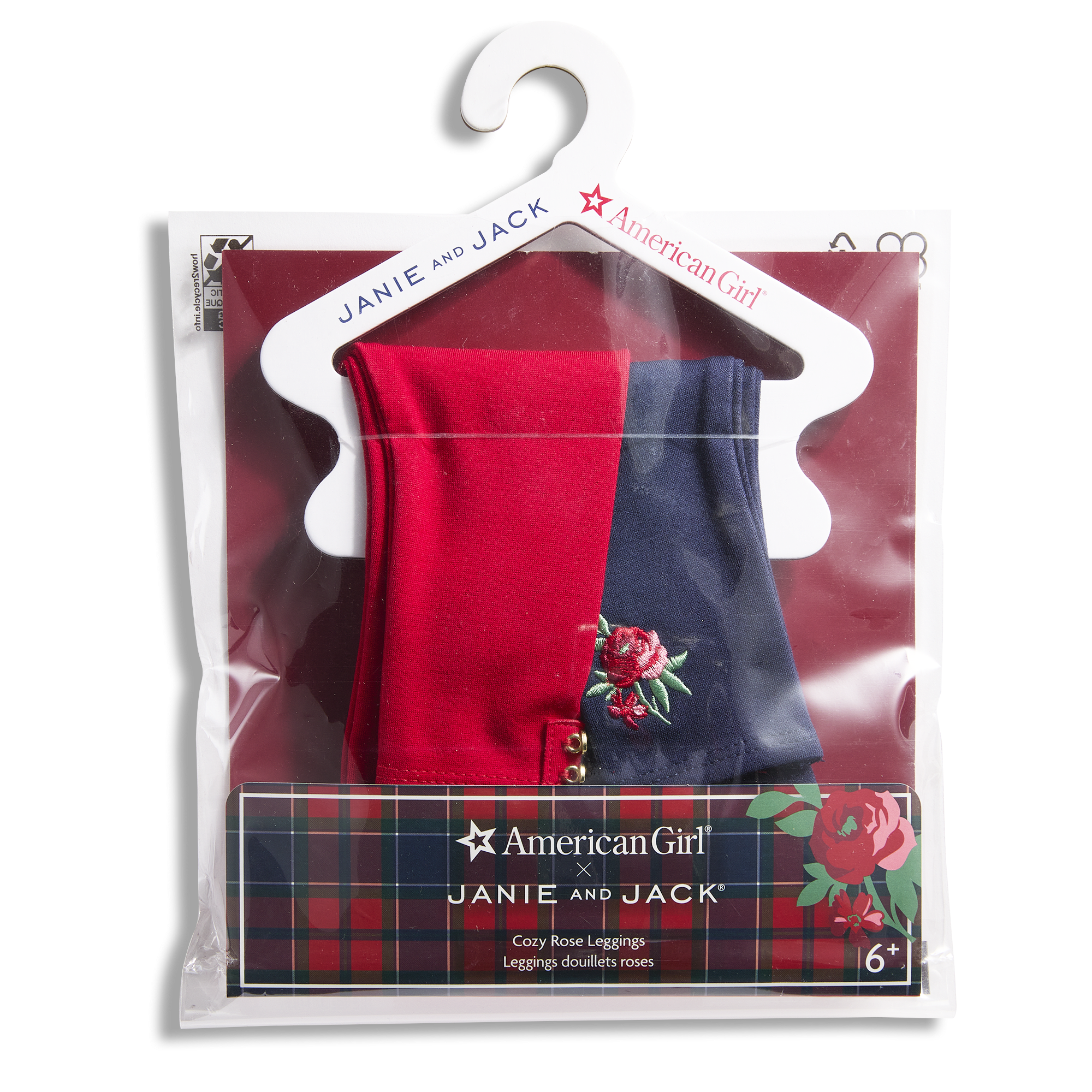 Cozy Rose Leggings for 18-inch Dolls | American Girl x Janie and Jack