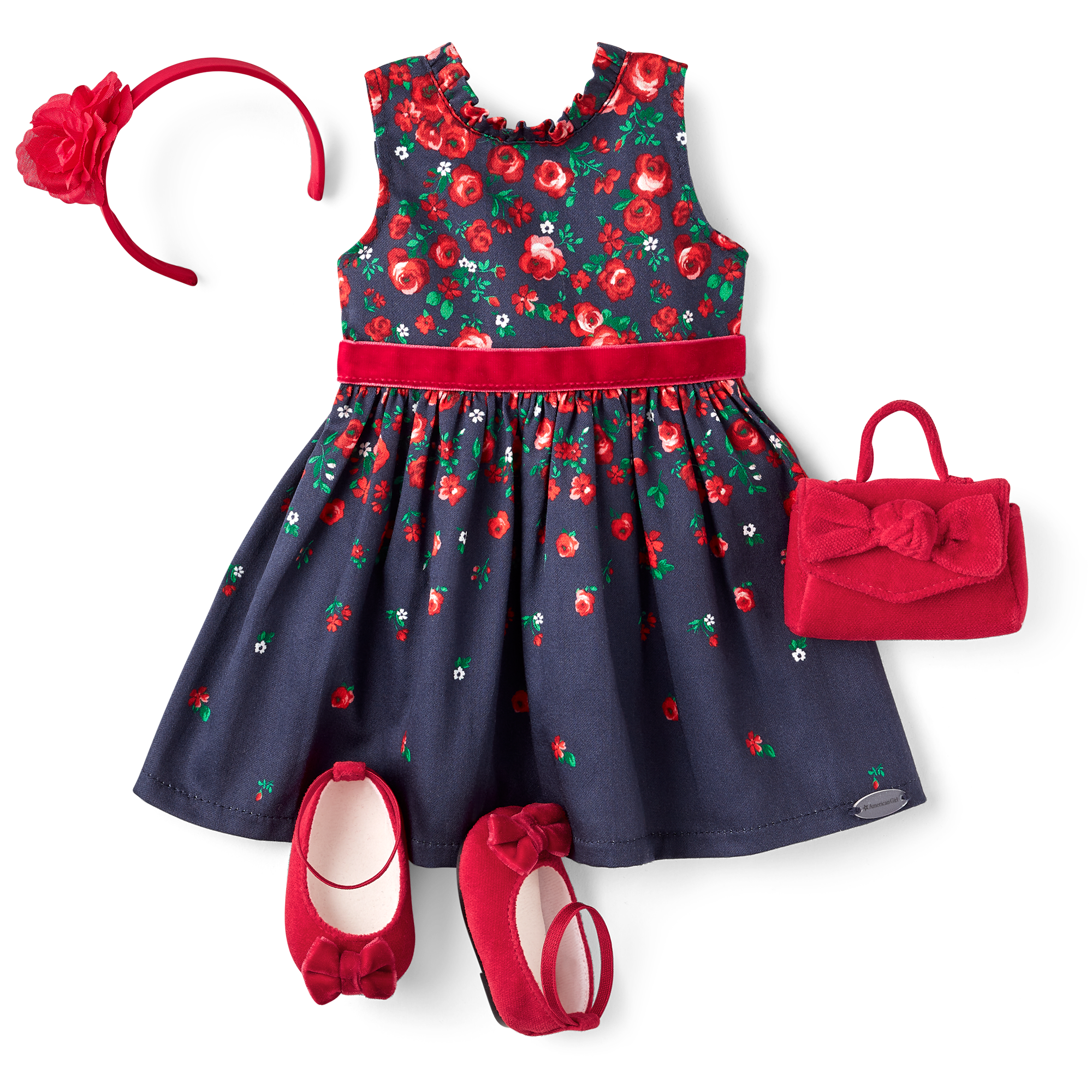 Wrapped in Roses Party Dress for 18-inch Dolls | American Girl® x Janie and Jack