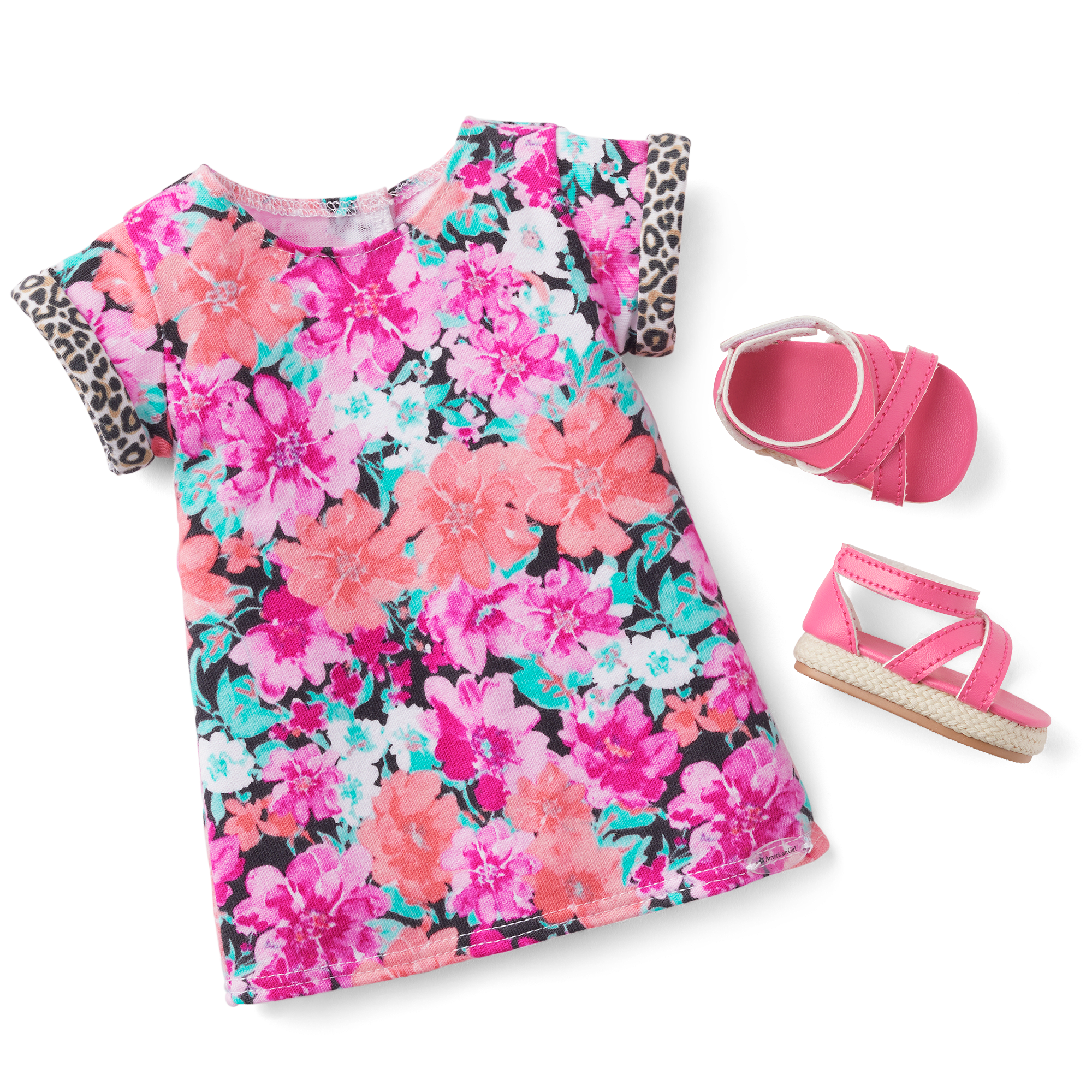 Floral Leopard Print Outfit for 18-inch Dolls | Sweet Side Collection