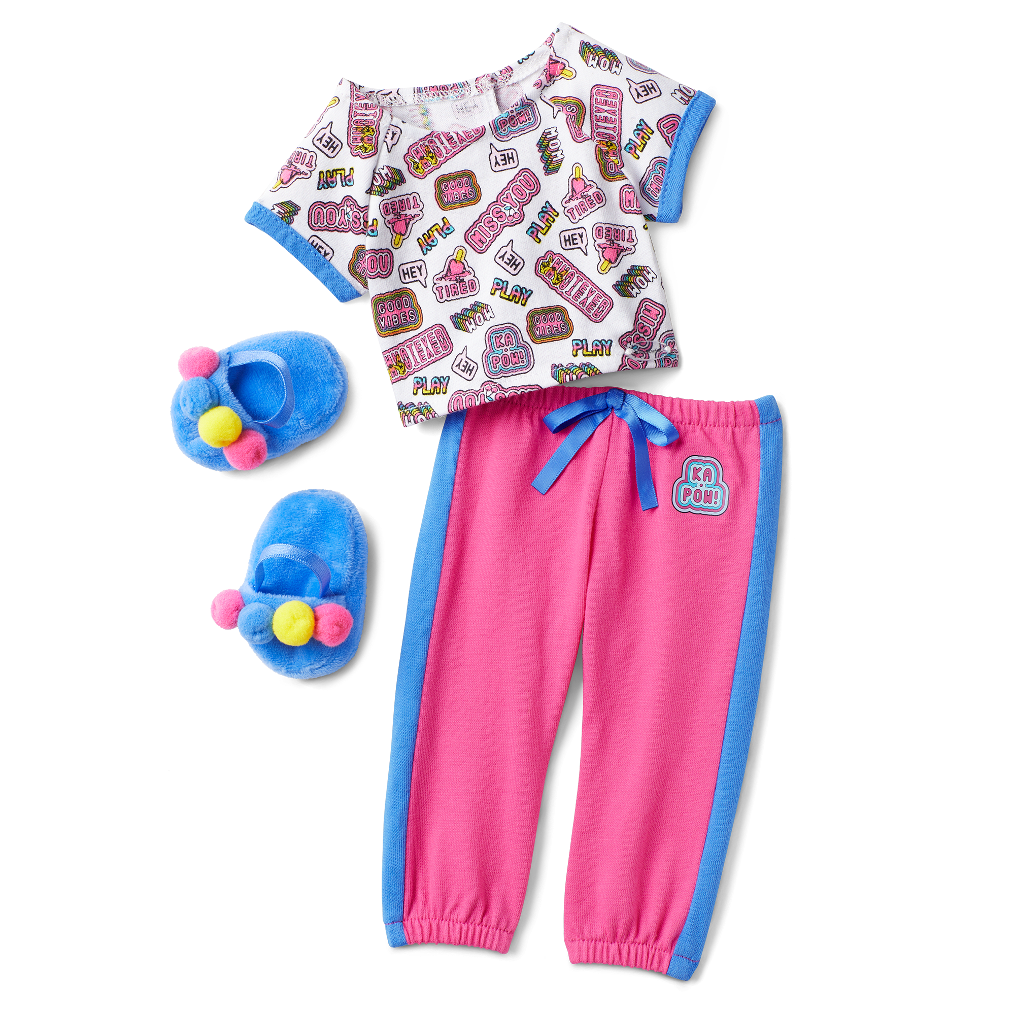 18-inch Doll Pajama Set with T-Shirt & Joggers | Talk All Night