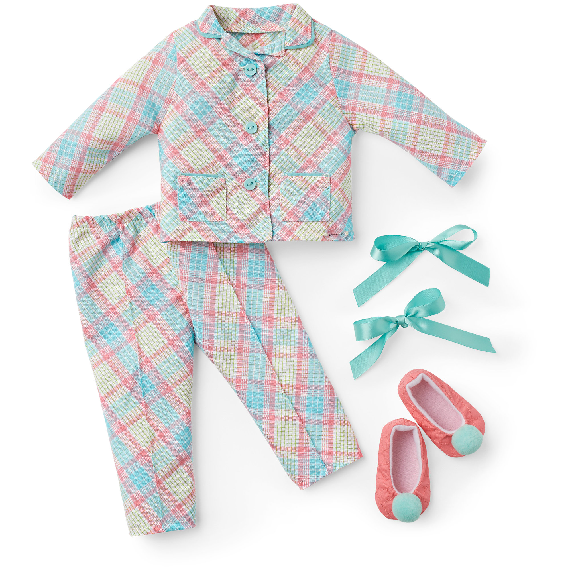 Plaid Pajama Set for 18-inch Dolls | Melody’s Historical Collection
