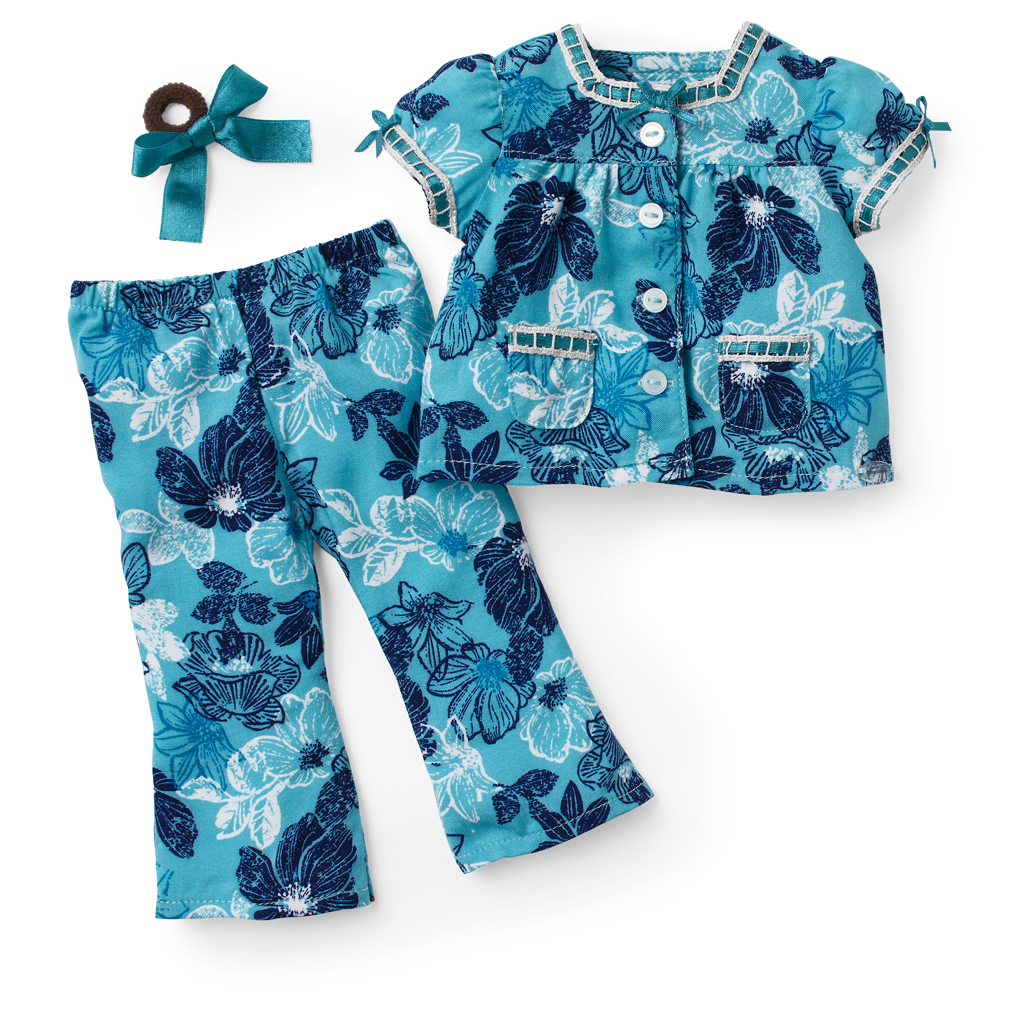 Floral Pajama Set for 18-inch Dolls | Nanea’s™ Historical Collection