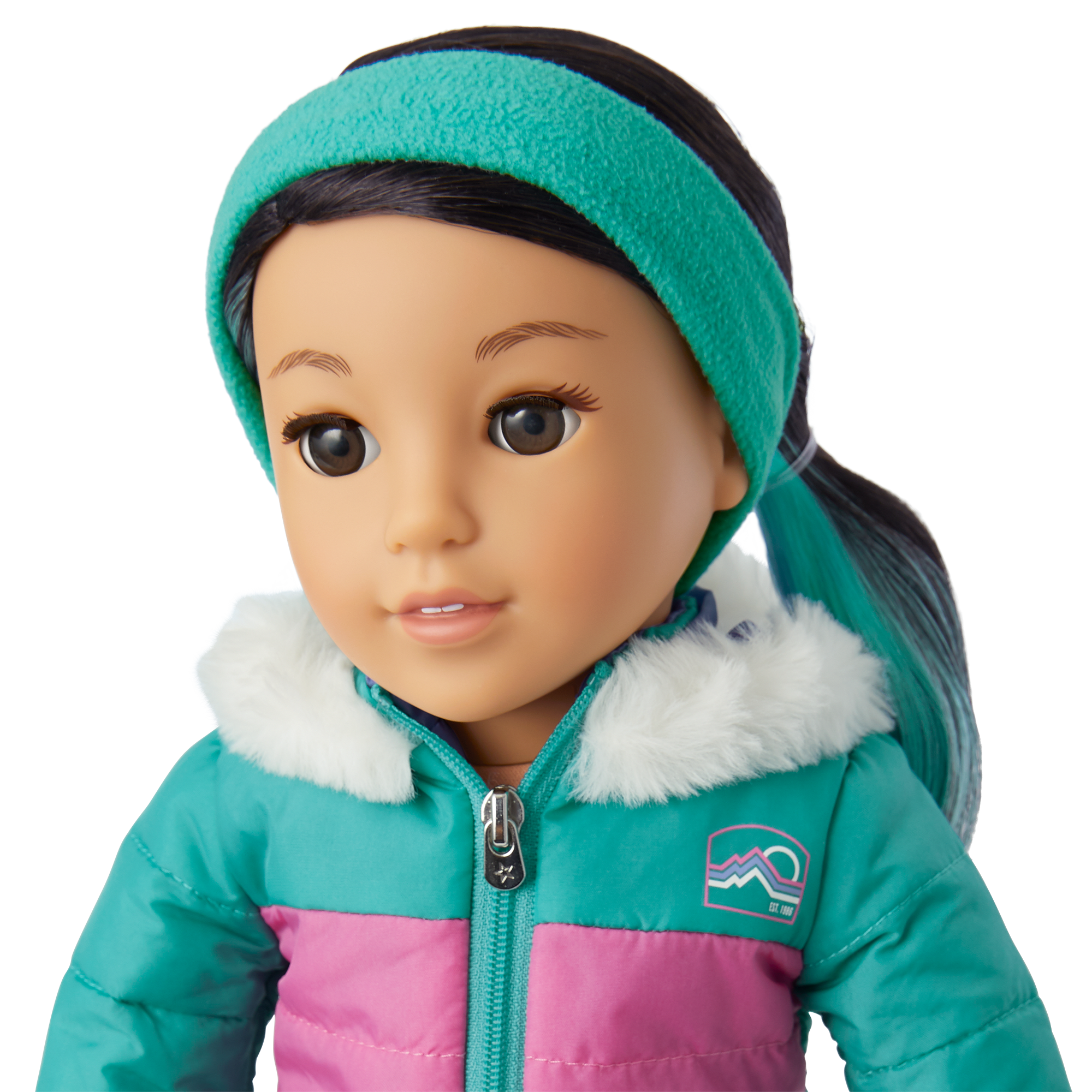 Pink & Aqua Ski Outfit with Jacket, Pants & Accessories | Corinne's