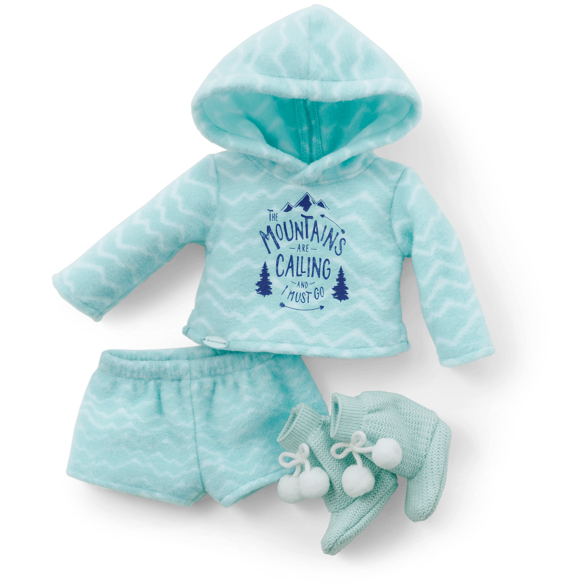 Powder Blue Fleece Pajama Set for 18-inch Dolls | Corinne’s™