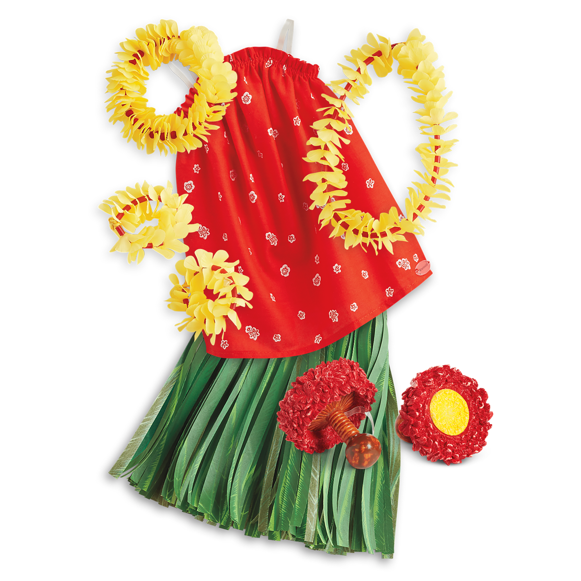 Hula Outfit for 18-inch Dolls with Lei & Skirt | Nanea's™