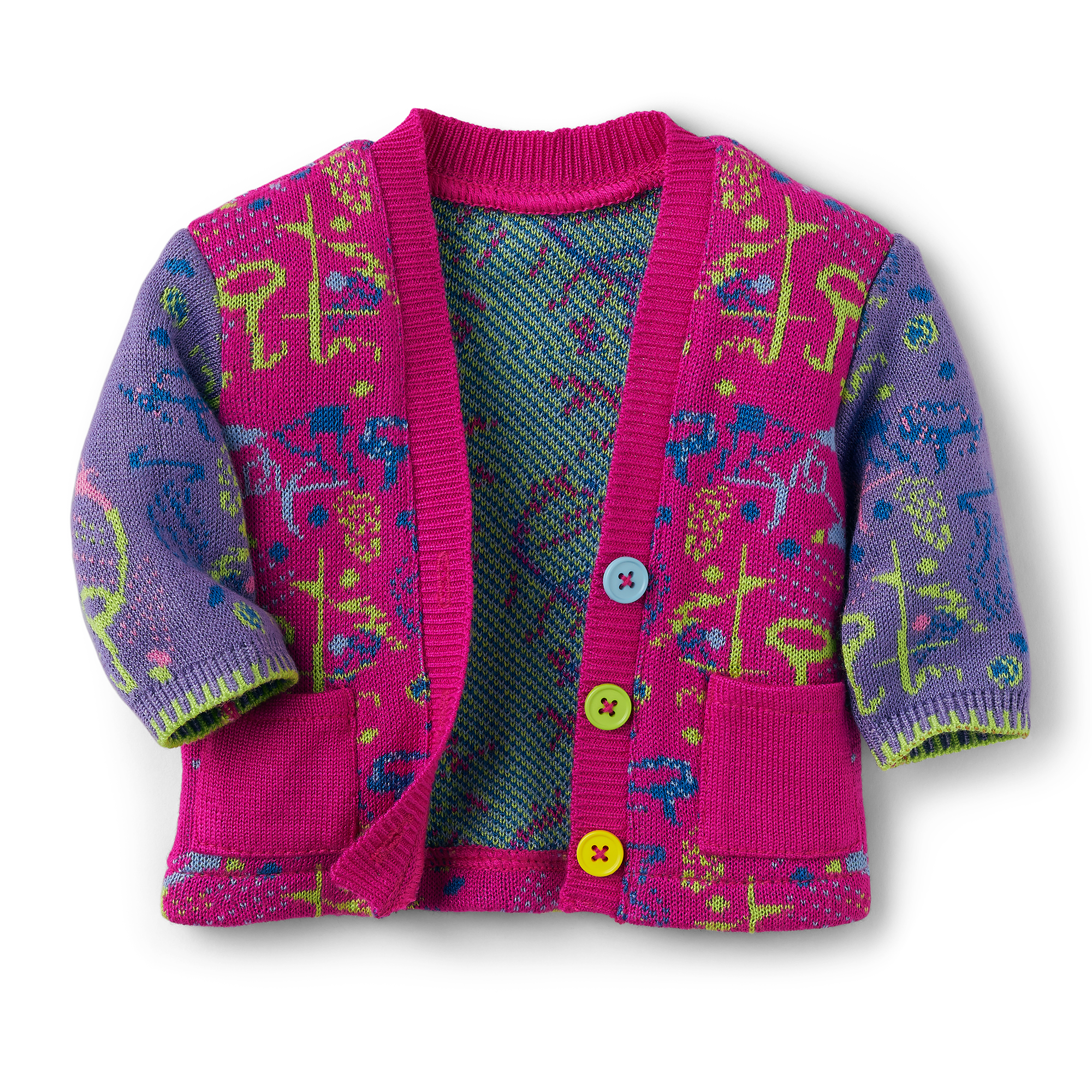 18-inch Doll Cardigan with Pockets & Colorful Buttons | Courtney's™