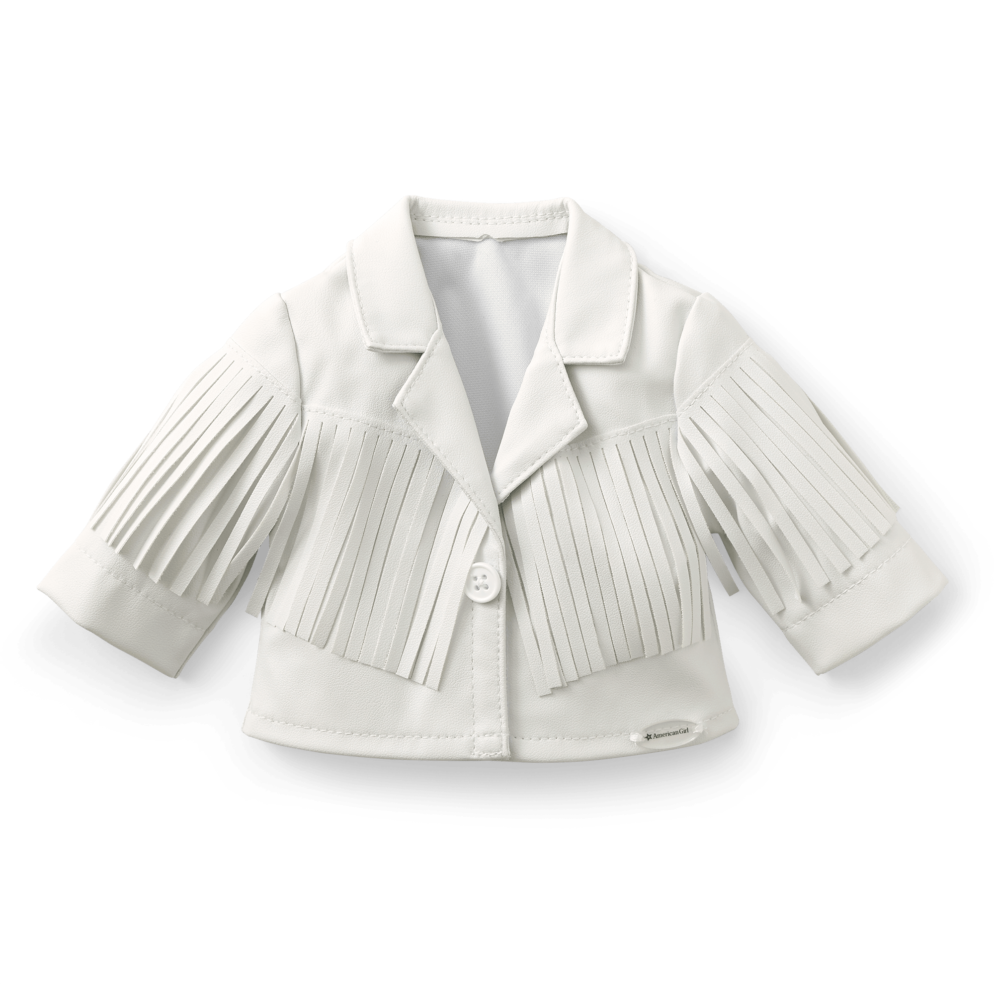 White Fringe Jacket for 18-inch Dolls | Courtney’s™ Historical Collection