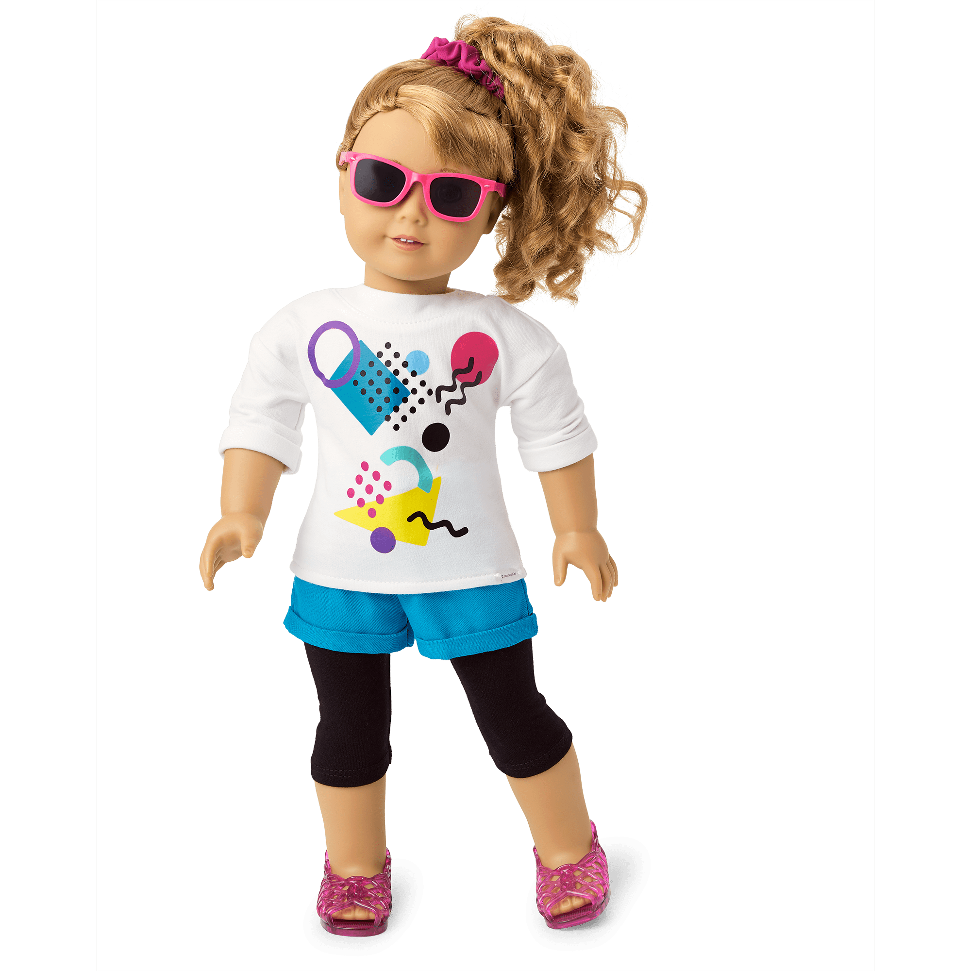 80s Graphic Sweatshirt for 18-inch Dolls | Courtney's Historical Collection
