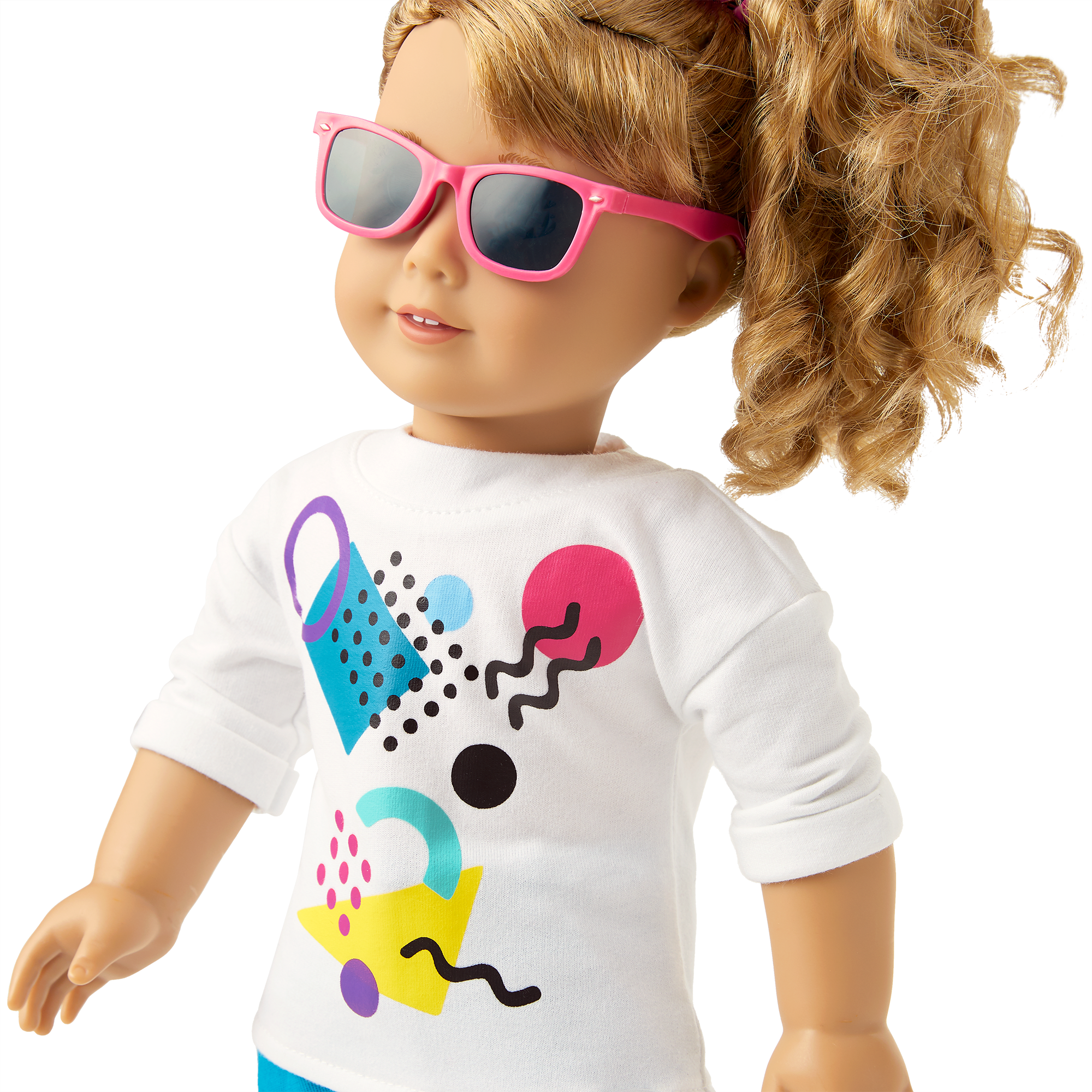 80s Graphic Sweatshirt for 18-inch Dolls | Courtney's Historical Collection
