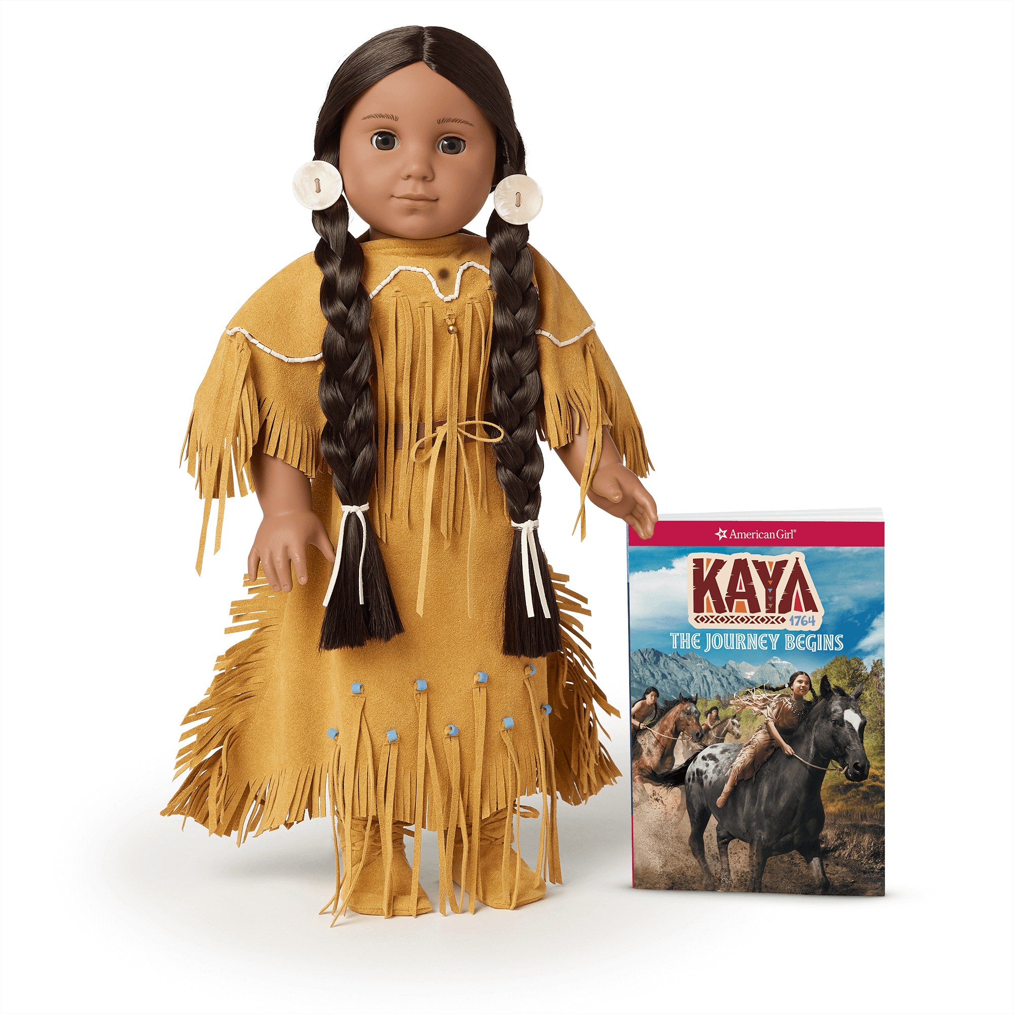 18-inch Kaya™ Historical Doll with Book & Nez Perce Outfit