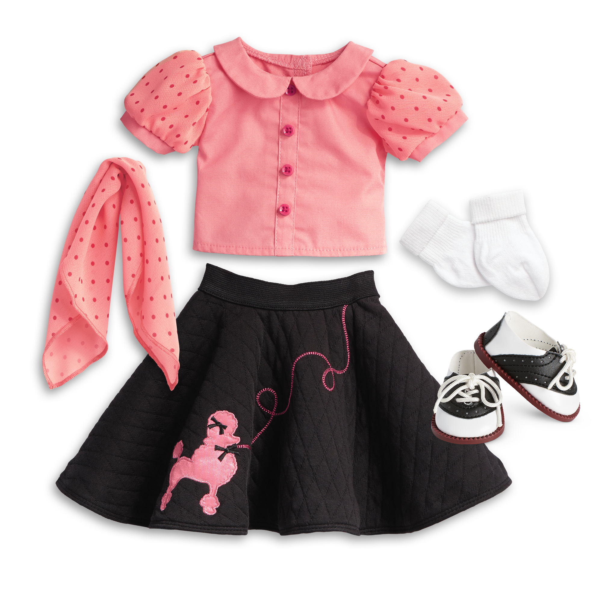 1950s Poodle Skirt Outfit for 18-Inch Dolls | Maryellen's™