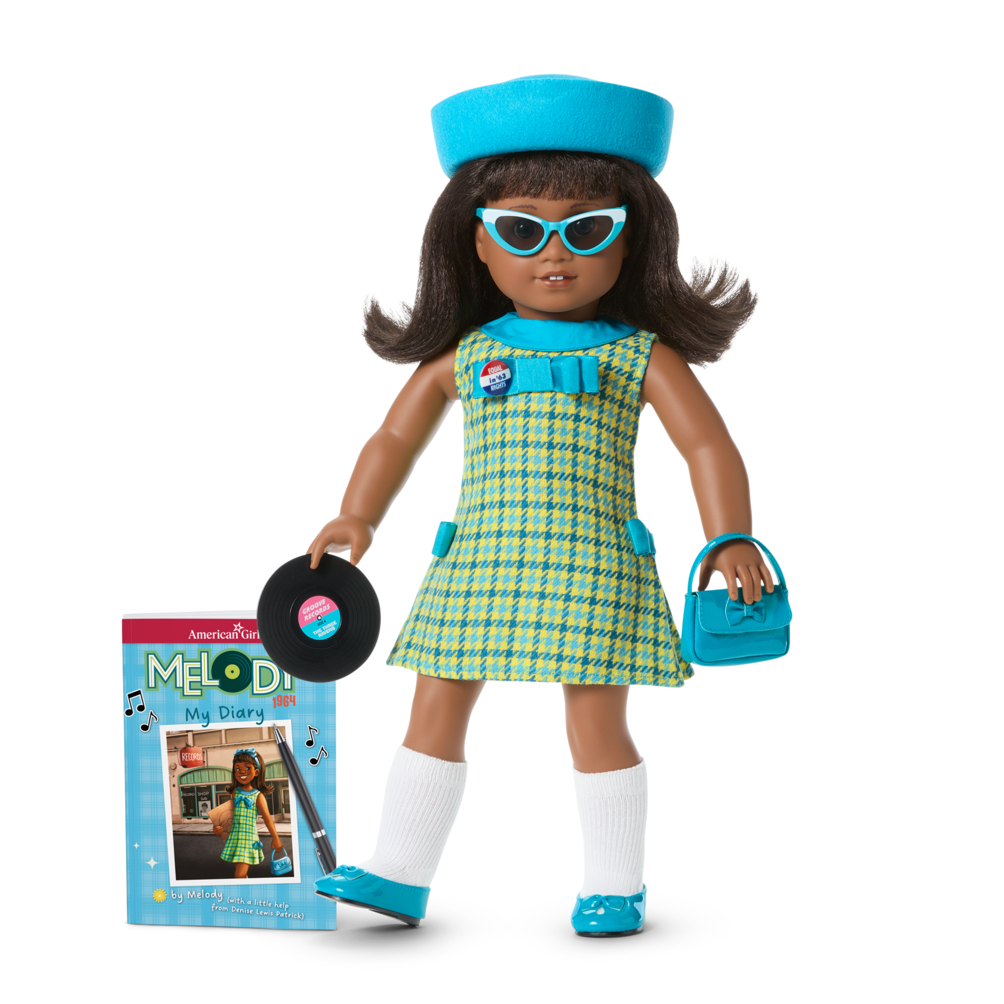 18-inch Melody Ellison Doll with 1960s Outfit & Accessories | Historical Characters