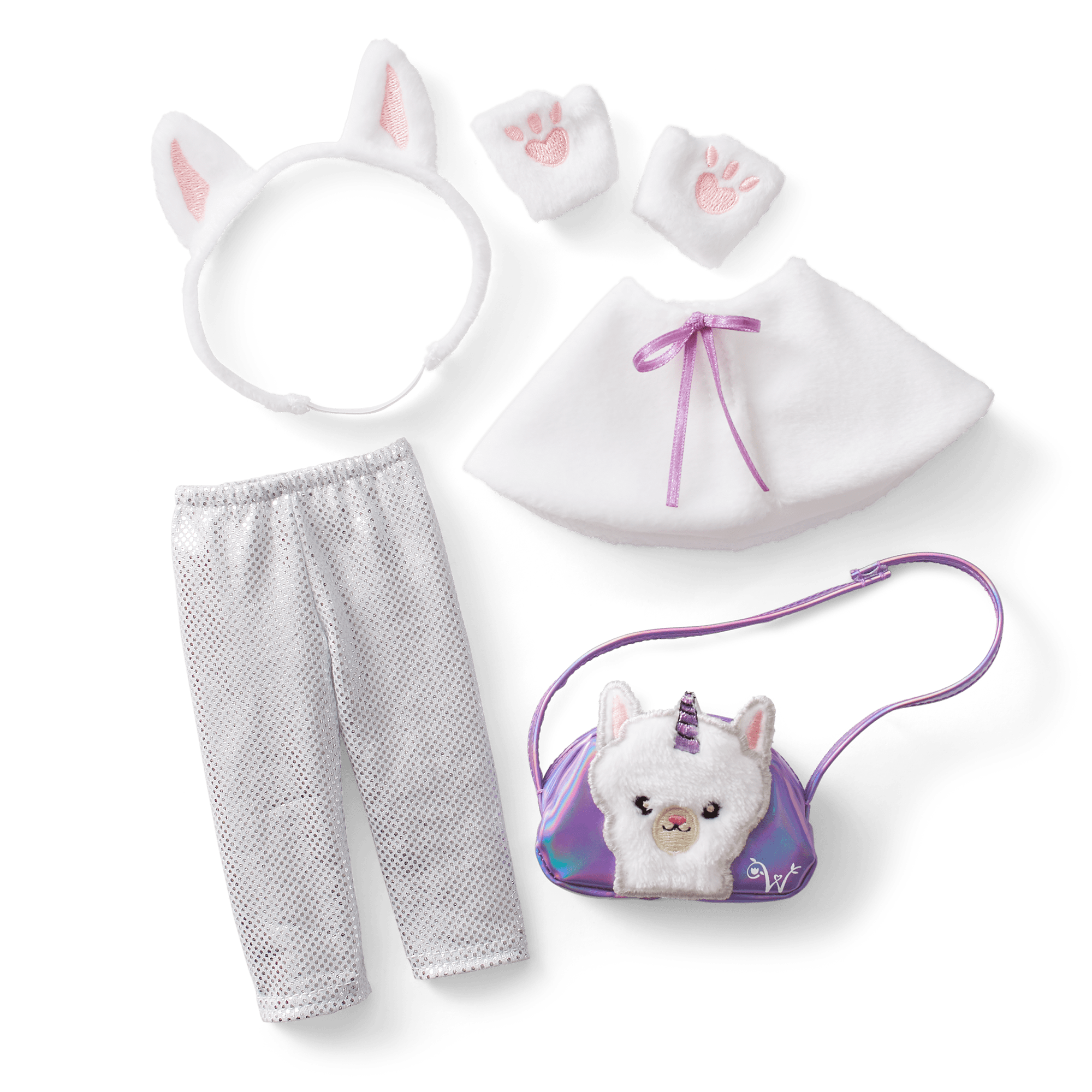 Fantasy Llamacorn Doll Accessories Set for WellieWishers | Faux-Fur & Sparkle