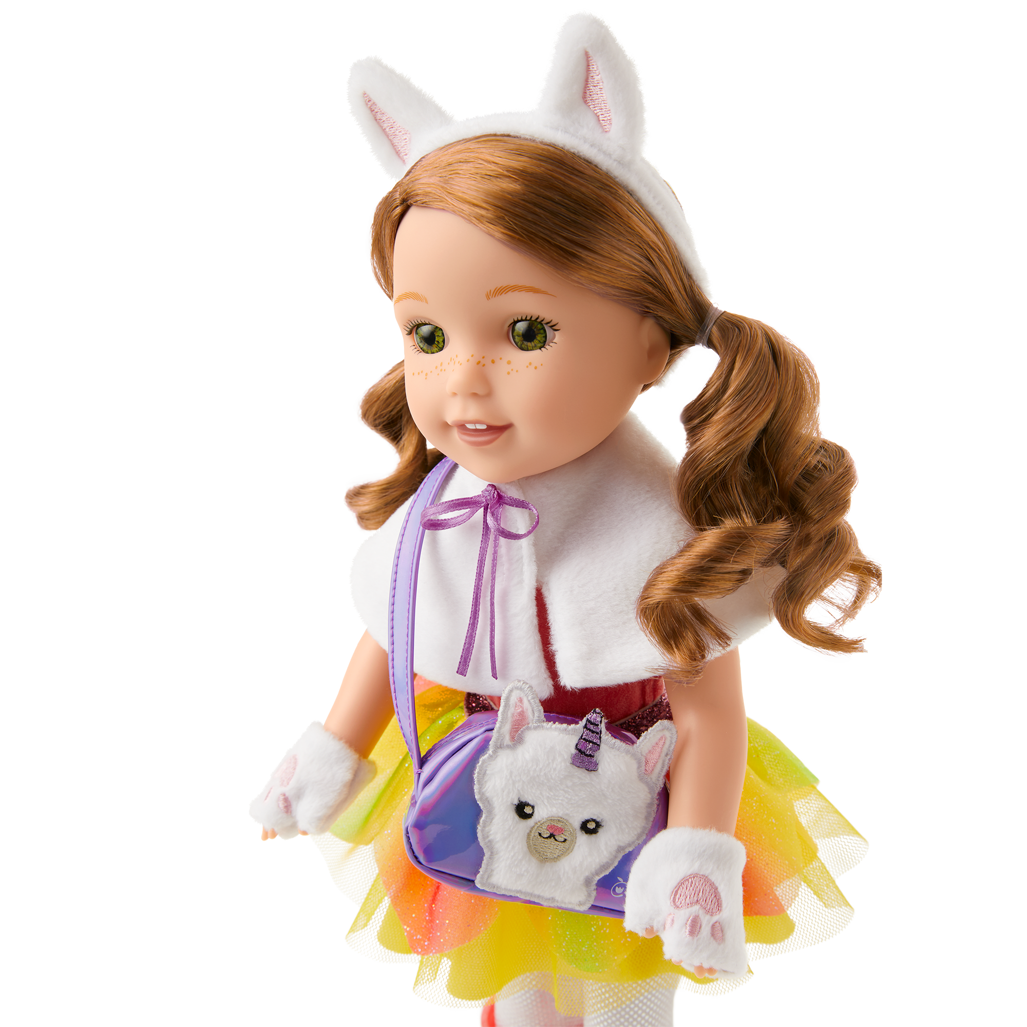 Fantasy Llamacorn Doll Accessories Set for WellieWishers | Faux-Fur & Sparkle
