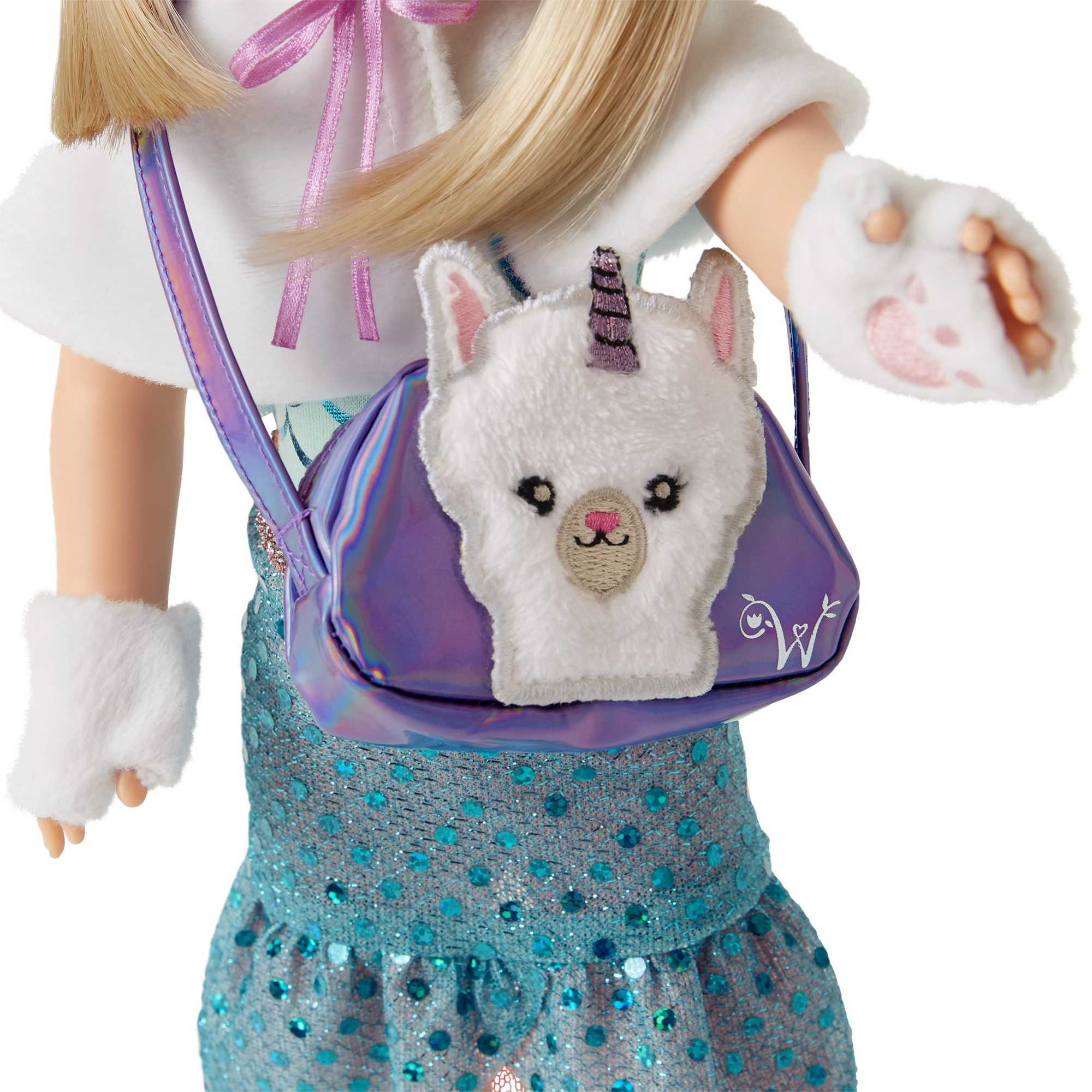 Fantasy Llamacorn Doll Accessories Set for WellieWishers | Faux-Fur & Sparkle