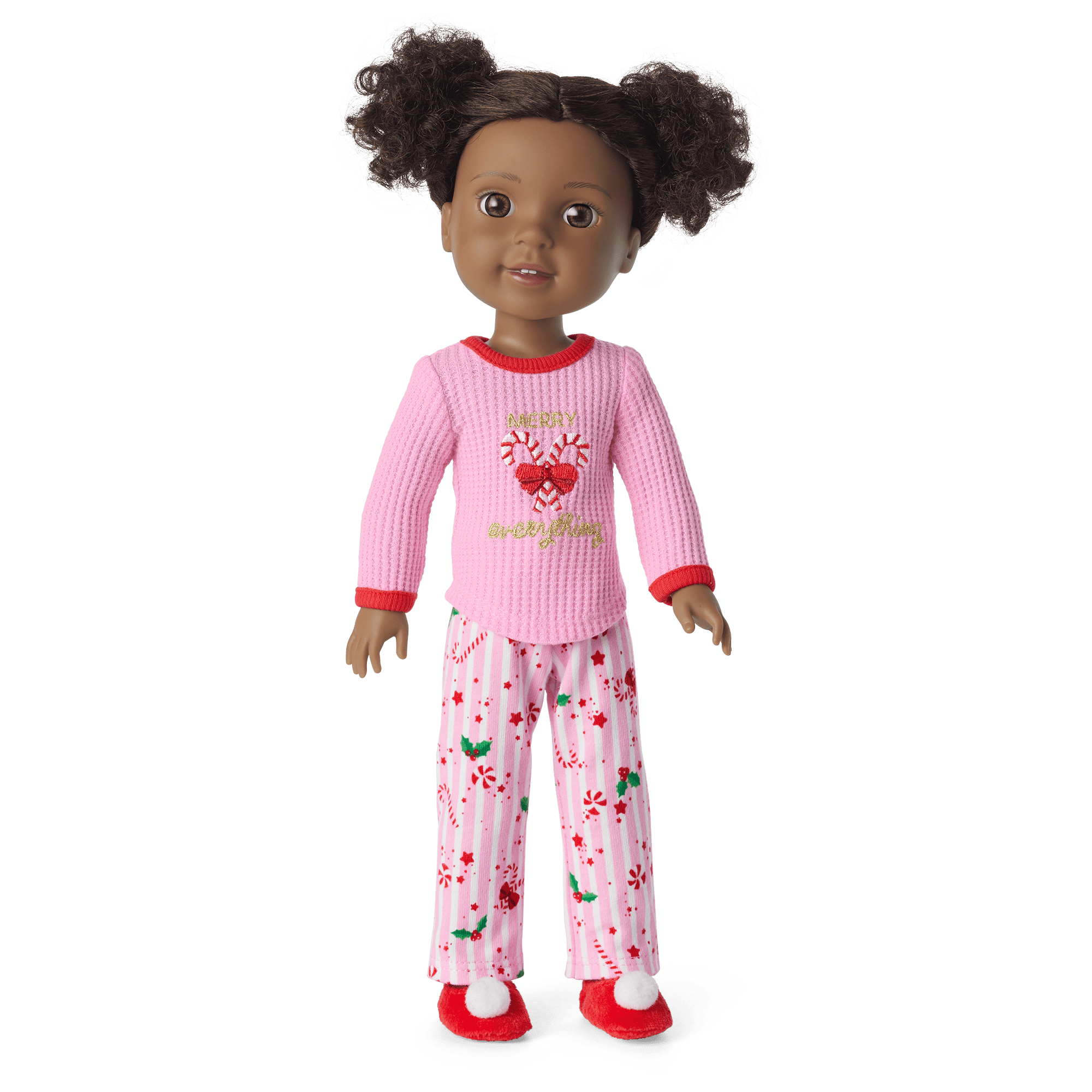 Holiday PJ Set for WellieWishers Dolls with Slippers | Merry Everything