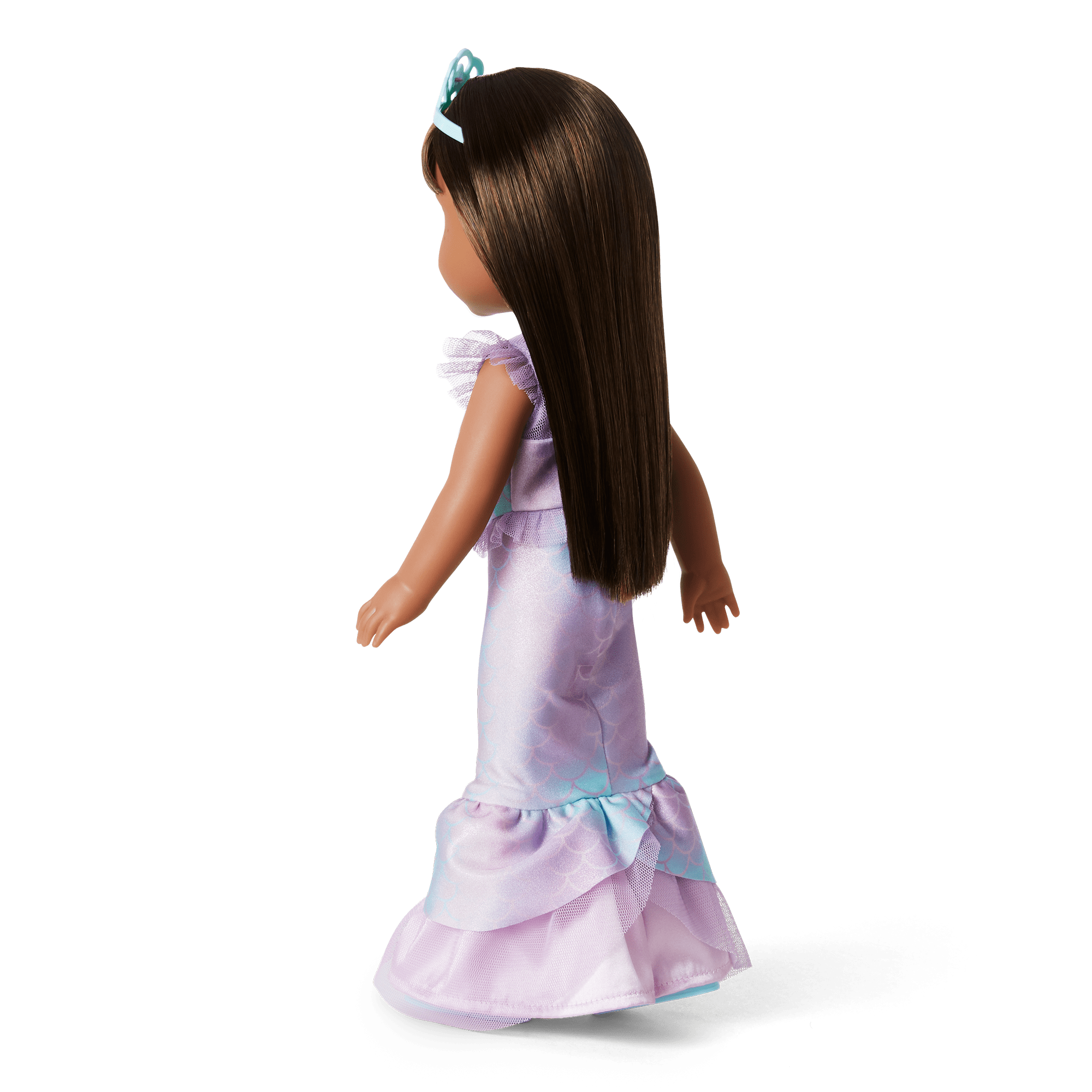 2-in-1 Sparkly Mermaid Dress for Dolls | WellieWishers Outfit