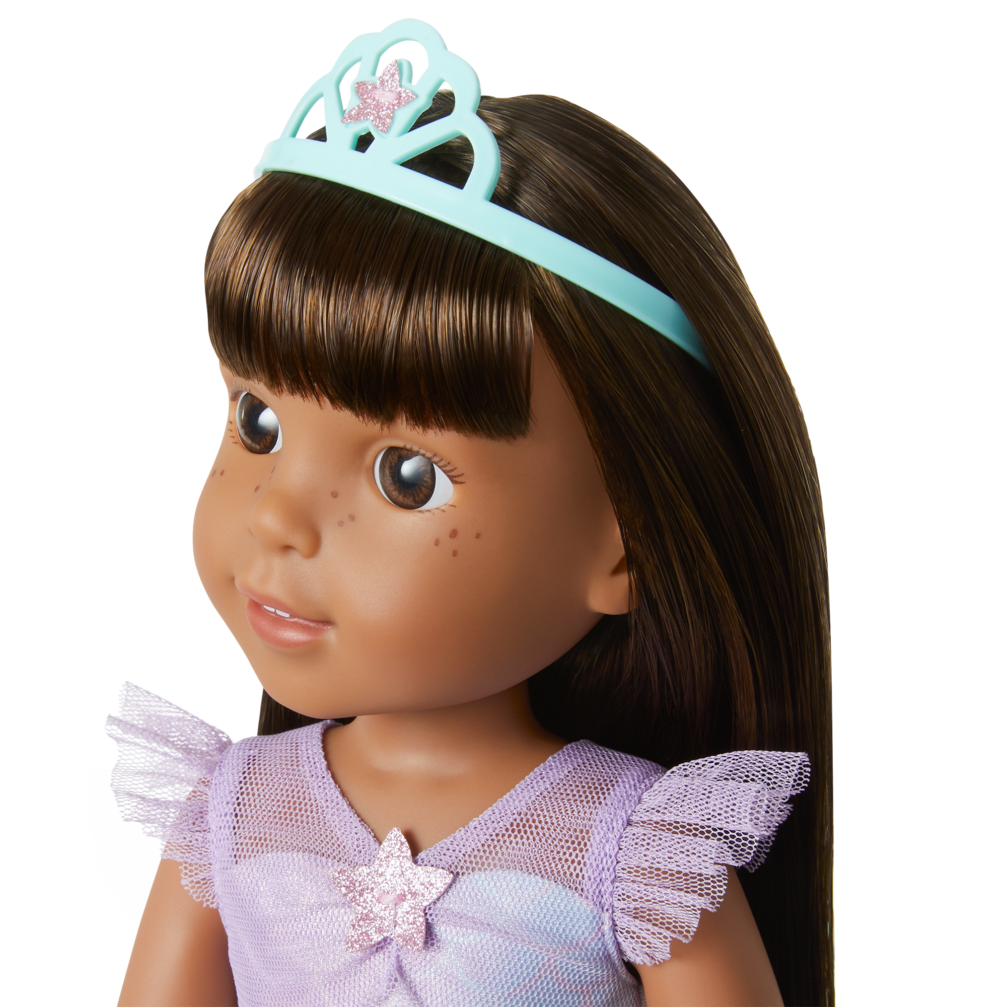 2-in-1 Sparkly Mermaid Dress for Dolls | WellieWishers Outfit