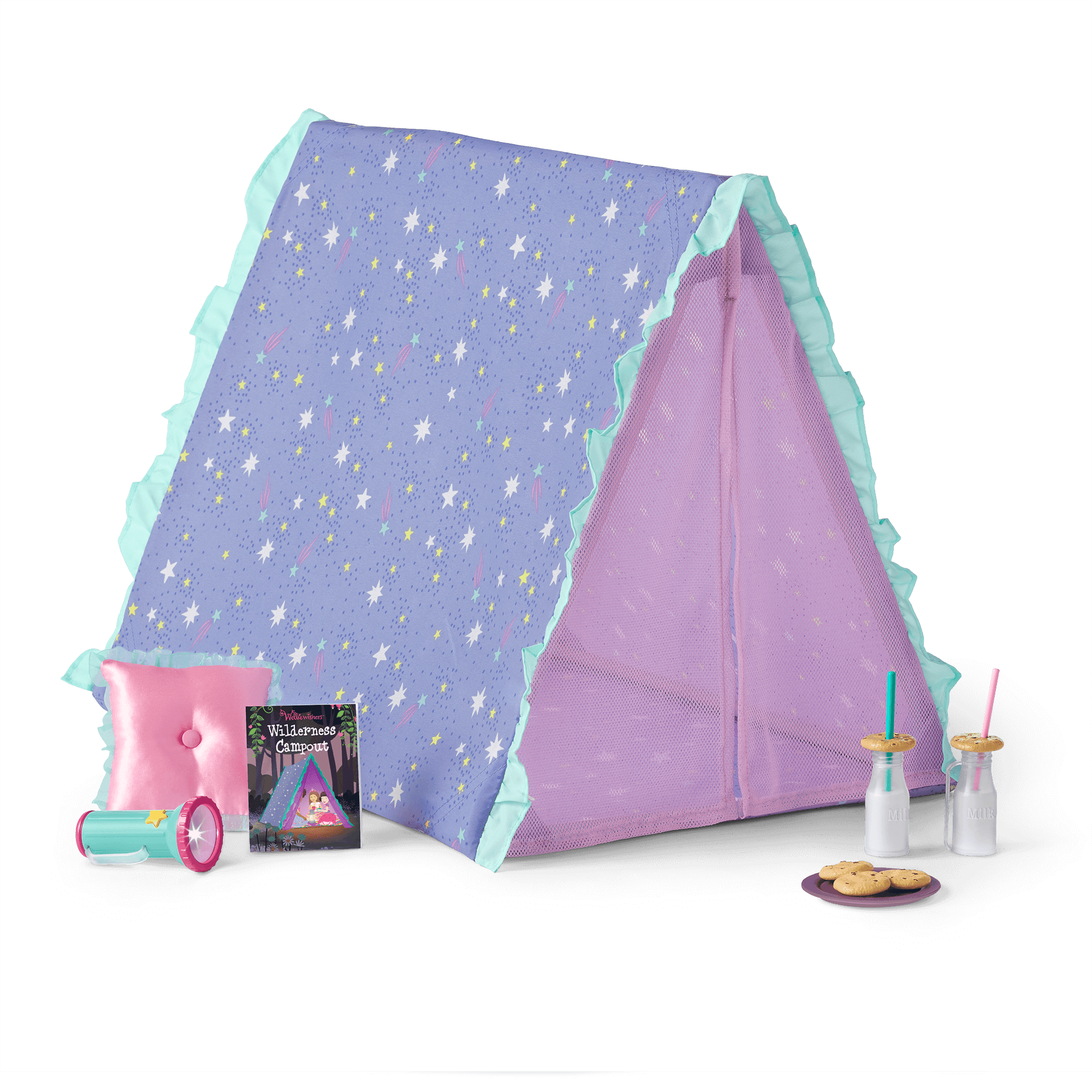 Stargazing Tent Set for Dolls with Flashlight & Accessories | WellieWishers