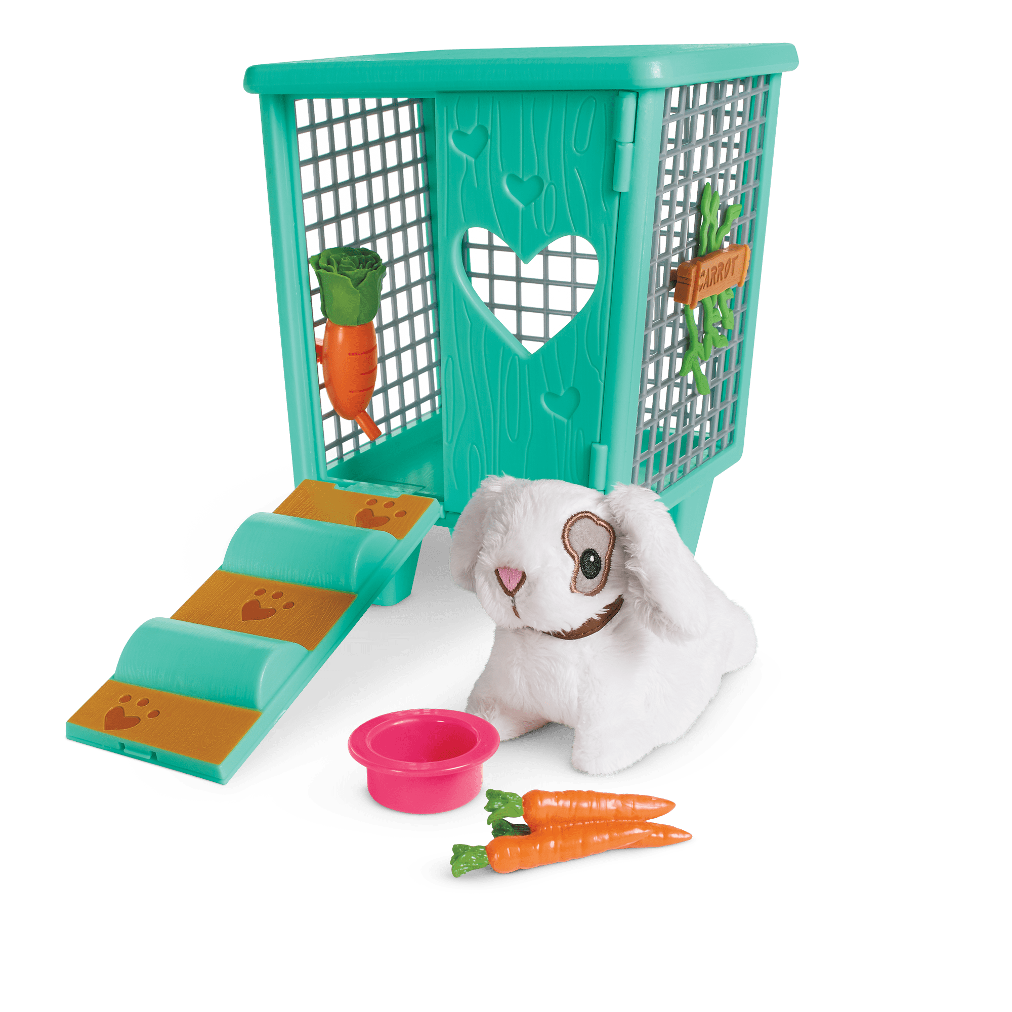 Soft Plush Bunny Toy with Hutch & Accessories | WellieWishers