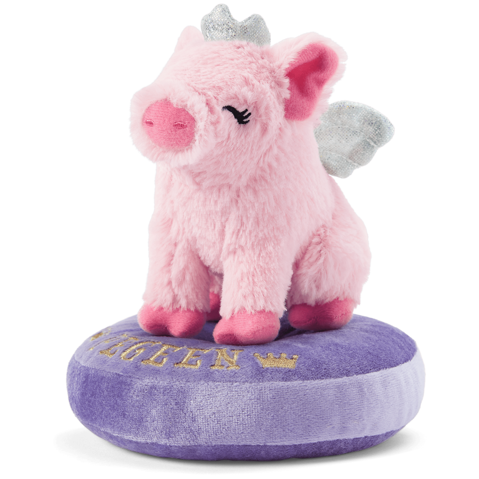 Pegeen the Pig Plush Toy with Wings & Crown | WellieWishers