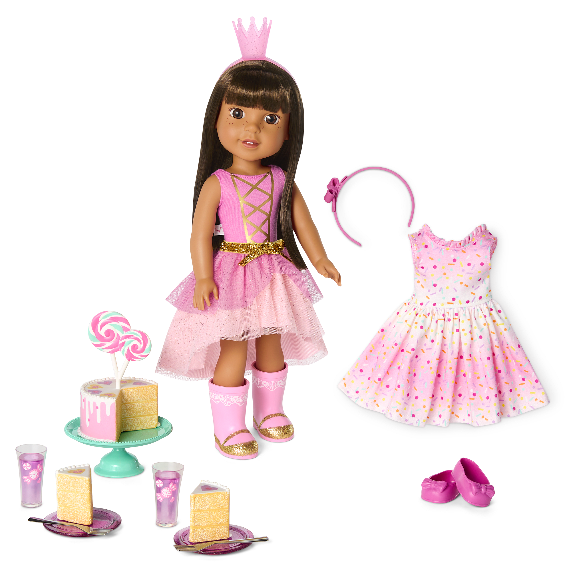 Party-Ready Doll Set with Cake & Accessories | WellieWishers™